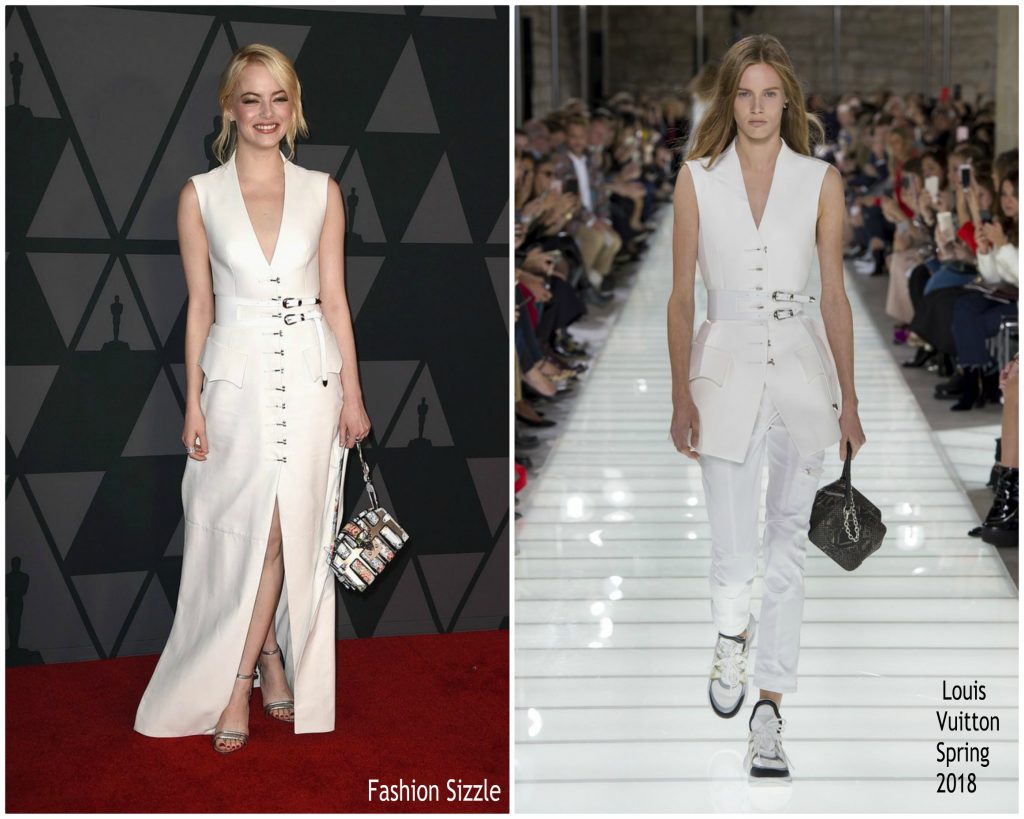 Emma Stone In Louis Vuitton - 2018 Governors Awards