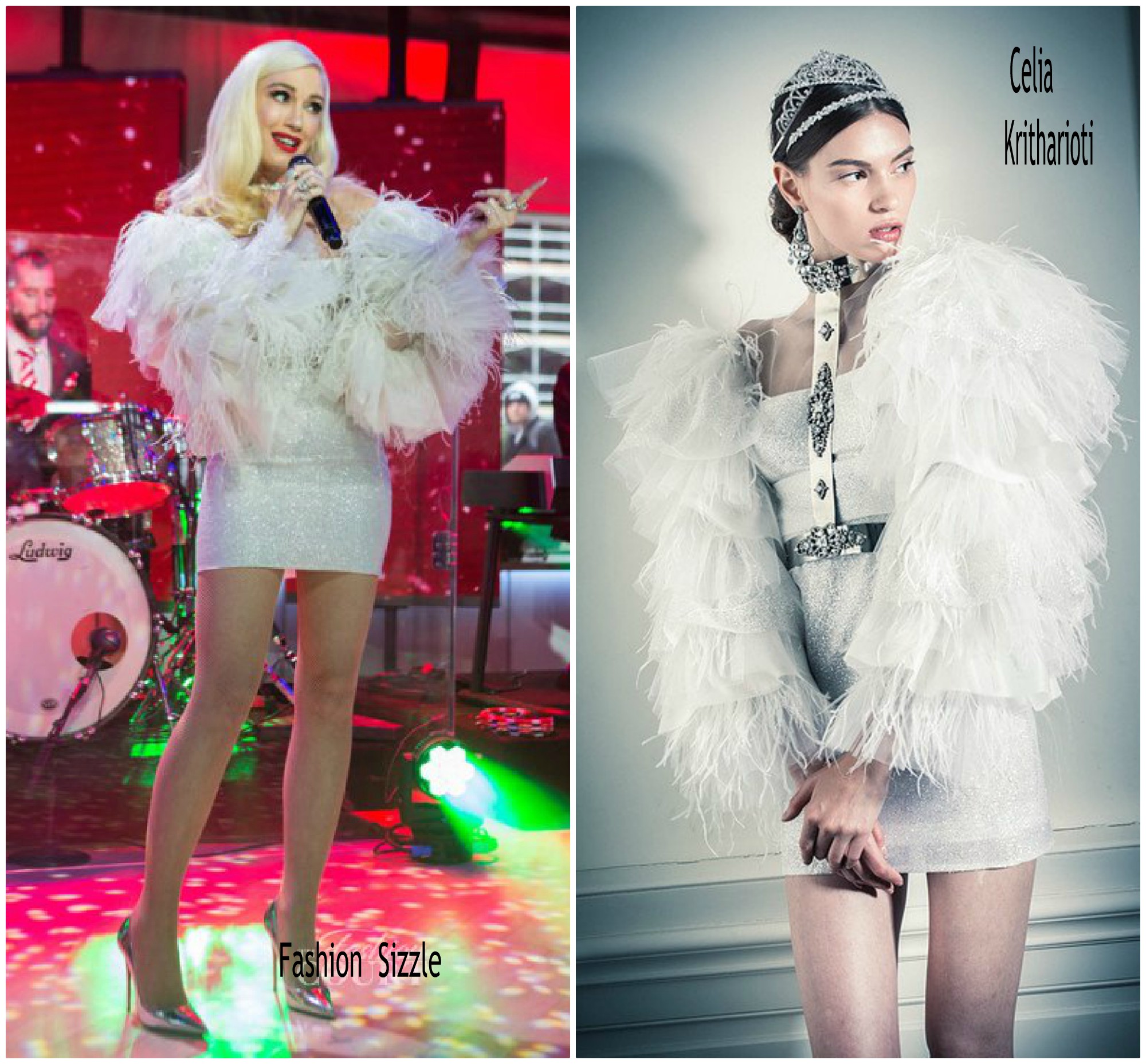 Gwen Stefani In Celia Kritharioti - Promotes Her Album "You Make It Feel Like Christmas ...