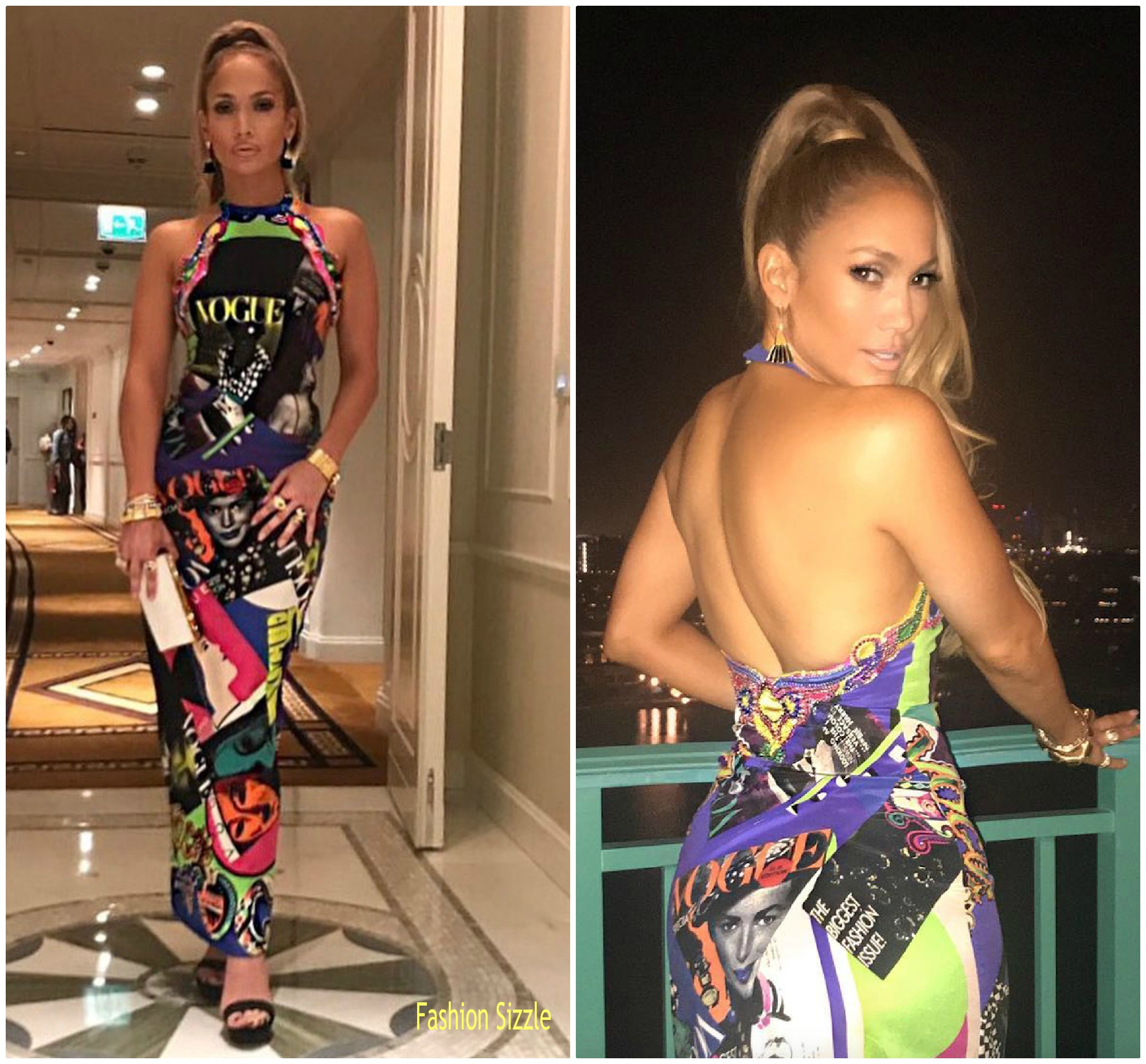 Jennifer Lopez In Versace ” In Dubai