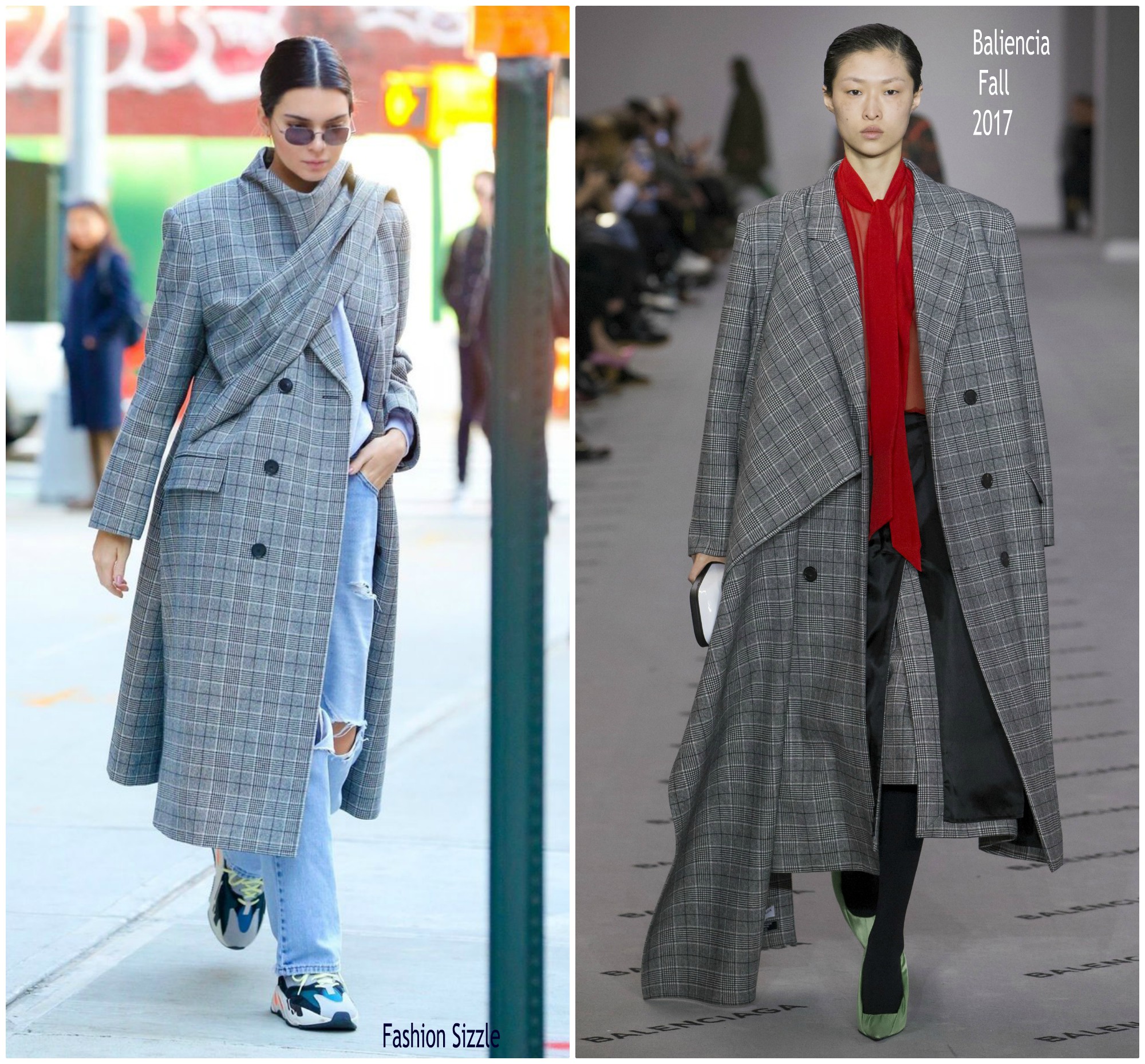 Kendall Jenner In  Balenciaga Out In New York