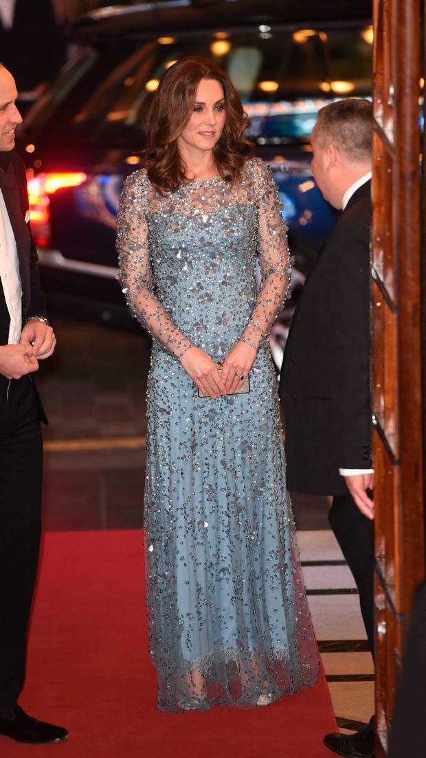 Kate Middleton In Jenny Packham – Royal Variety Performance in London