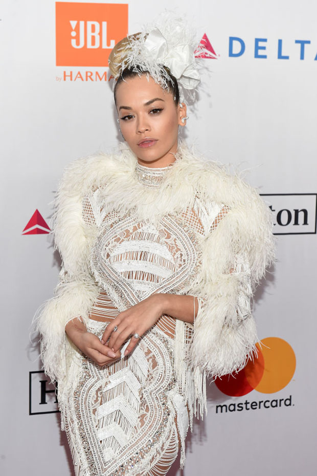 Rita Ora In Zuhair Murad Couture @ Grammy Salute To Industry Icons ...