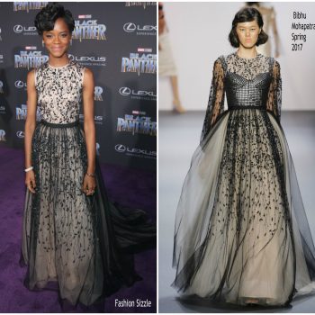 letitia-wright-in-bibhu-mohapatra-black-panther-world-premiere