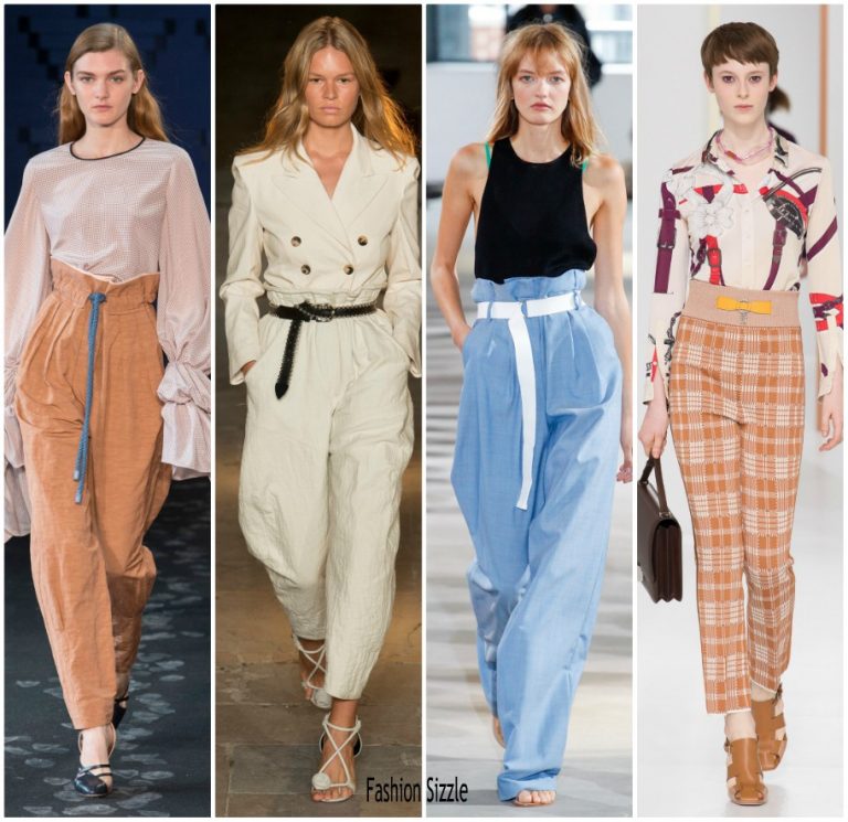Spring 2018 Runway Fashion Trend – High Waisted Trousers