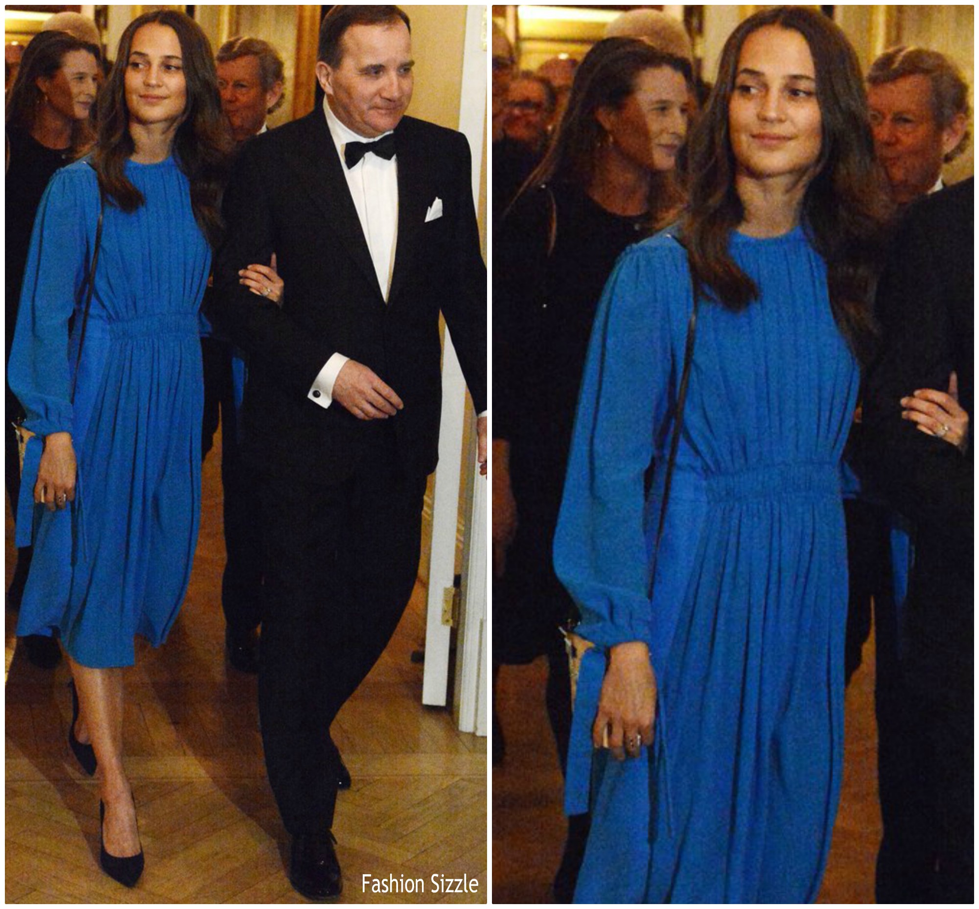 Alicia  Vikander  In  Louis Vuitton @  Dinner with Swedish Royal Family