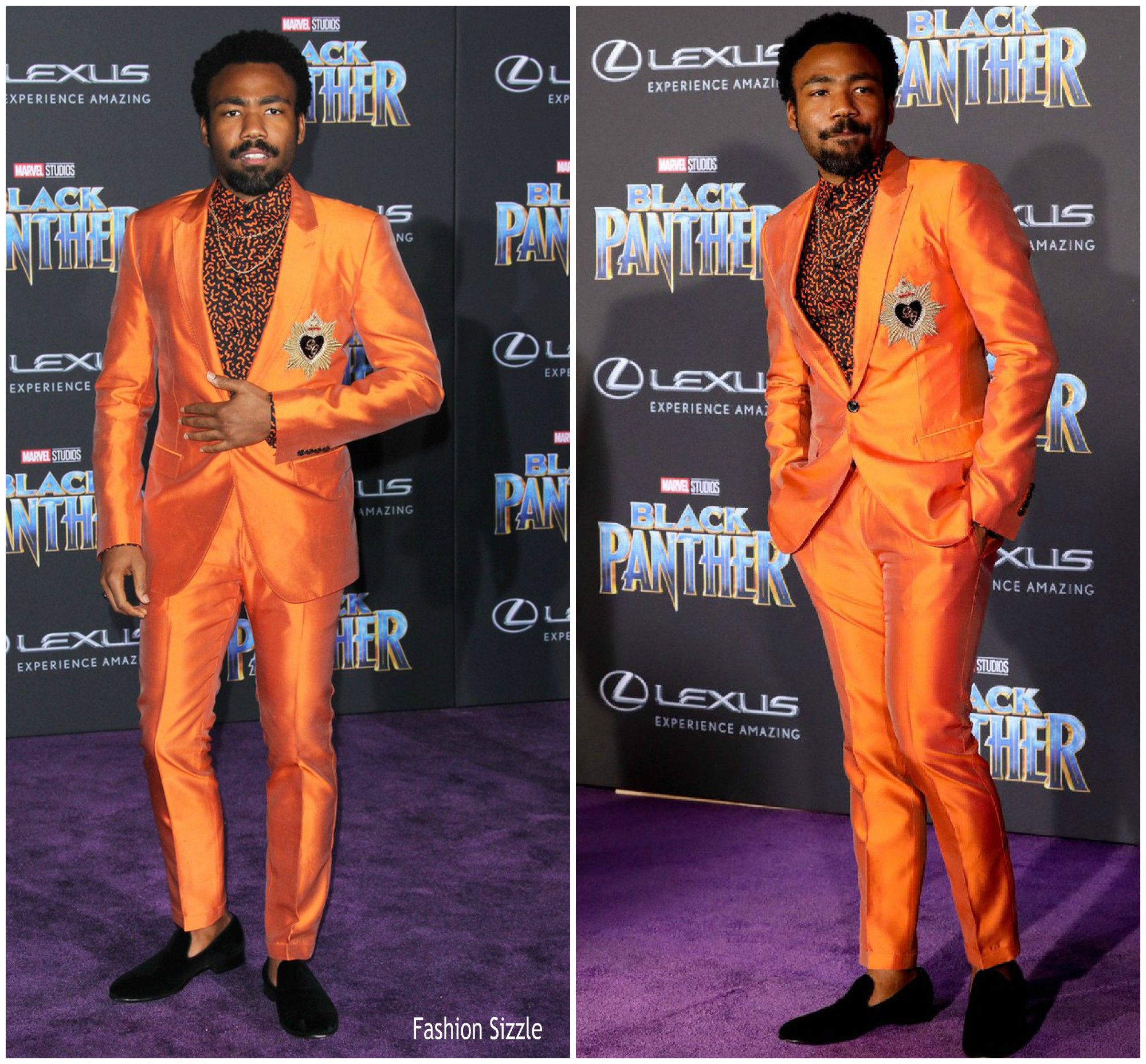 Donald Glover In Dolce And Gabbana Black Panther LA Premiere