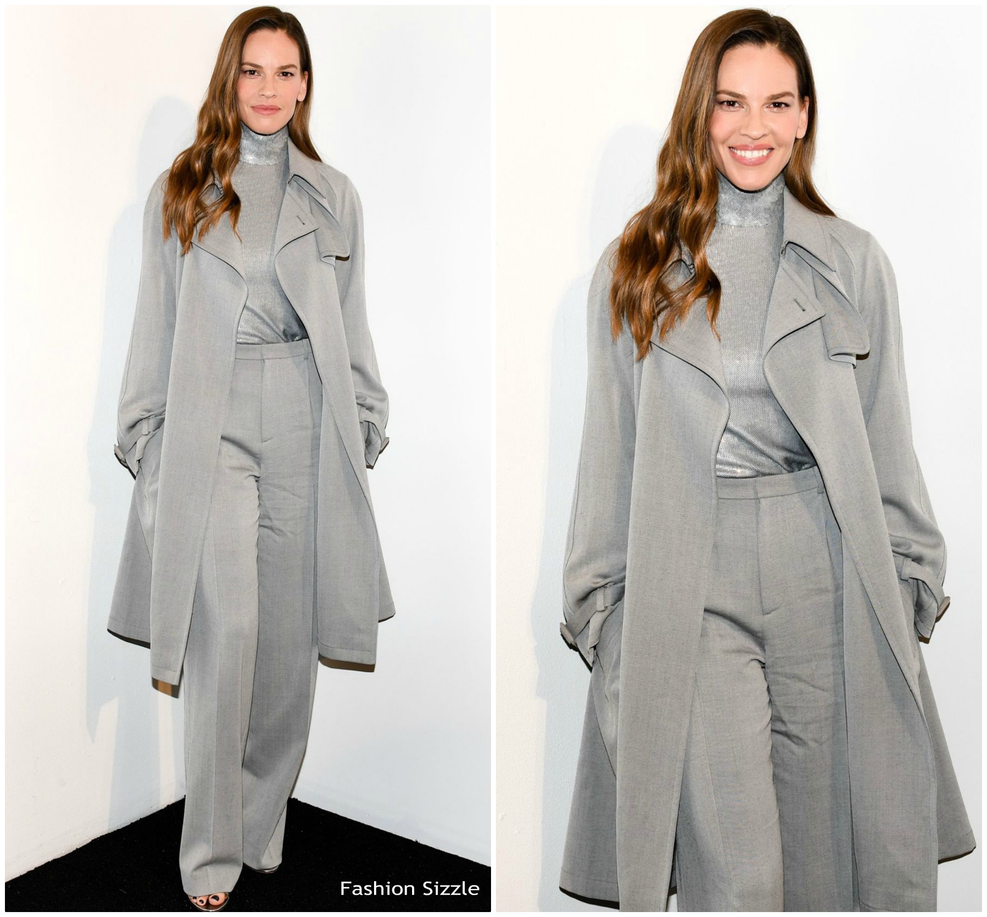 Hilary Swank  In Ralph Lauren @ Ralph Lauren  Fall 2018 NYFW Show