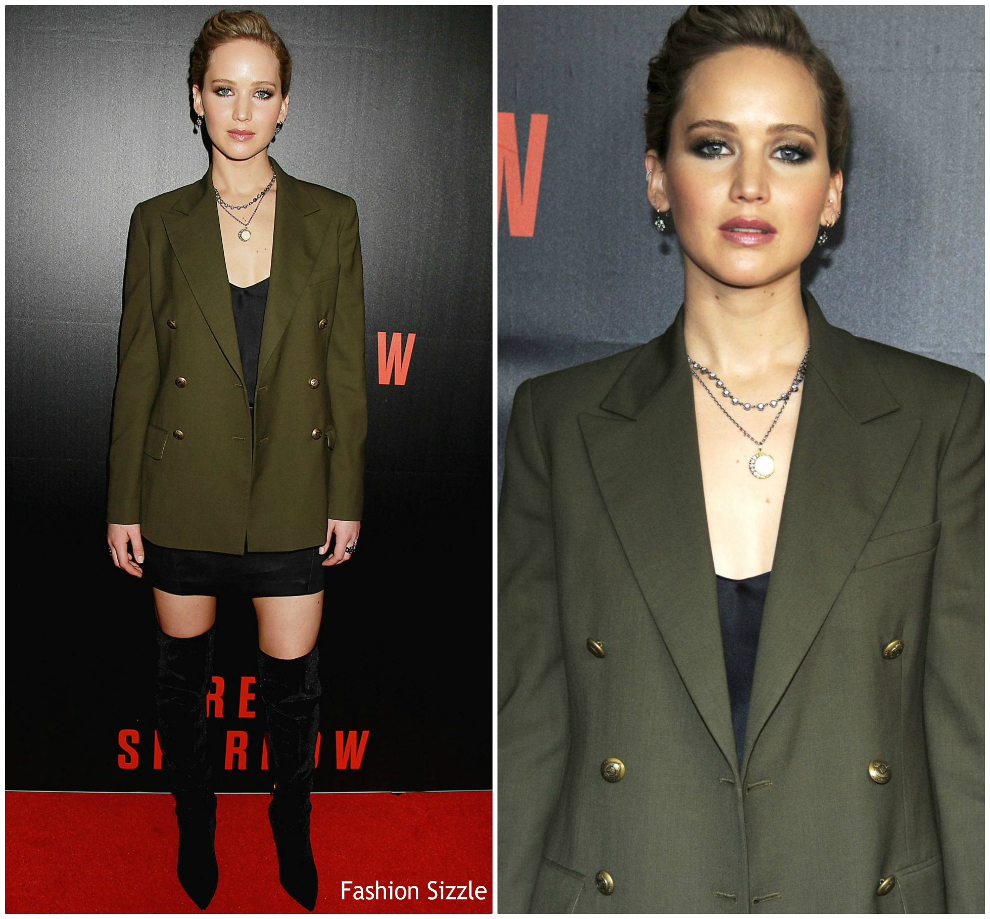 Jennifer Lawrence In Ralph Lauren & Alexander McQueen  @ ‘Red Sparrow’ Washington, DC Screening