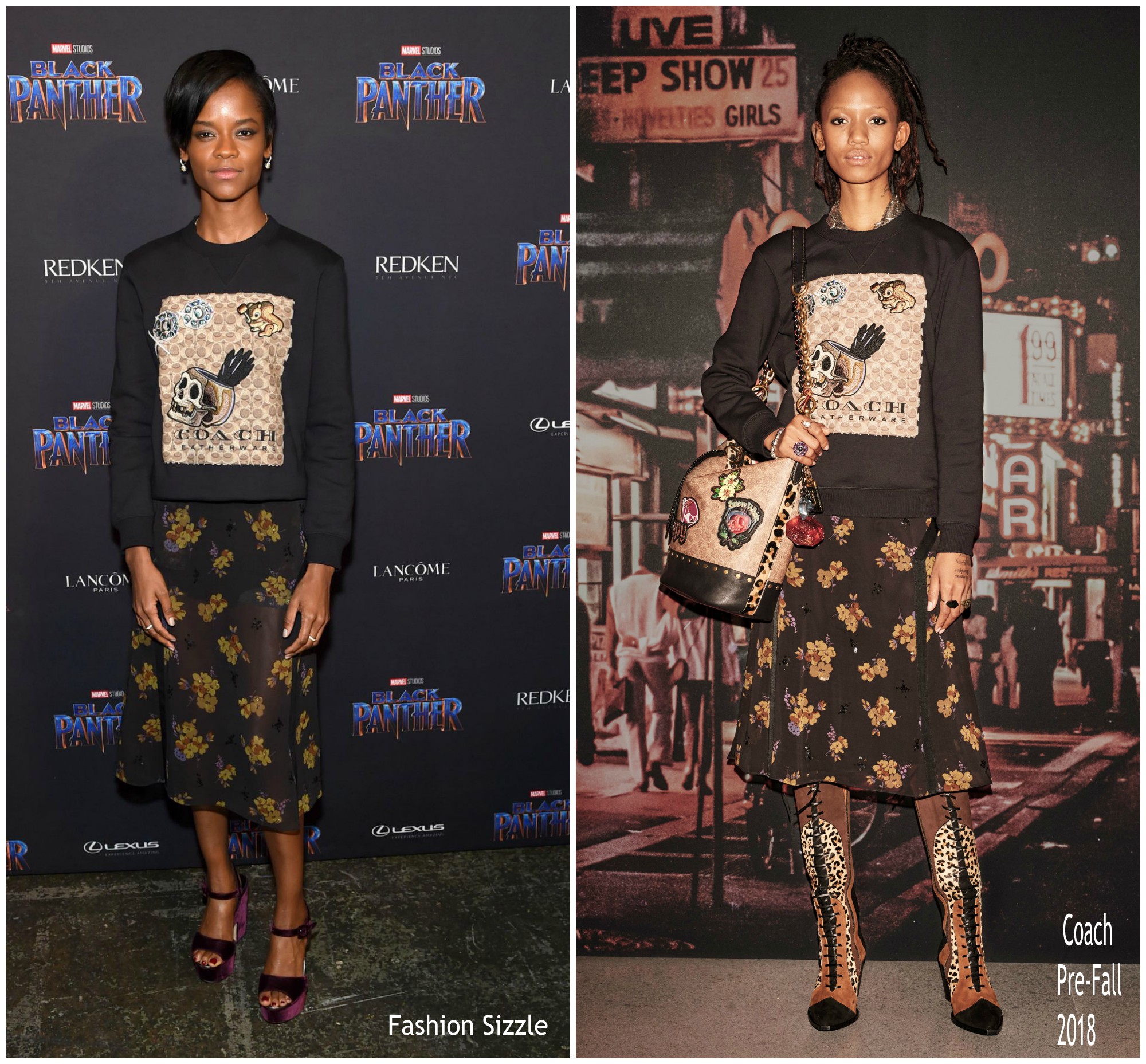 Letitia Wright In Coach Black Panther Welcome To Wakanda NYFW