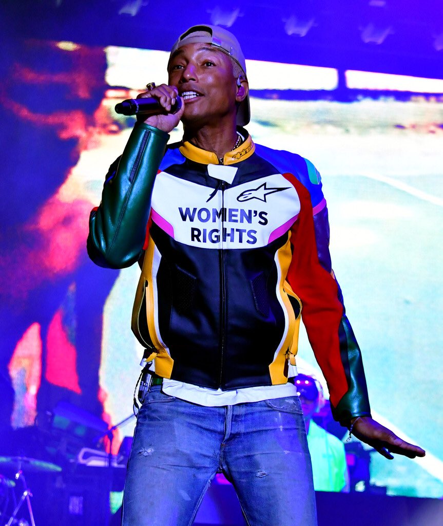 Pharrell  Williams Wears  “Women Rights” Jacket @  iHeartAwards 2018