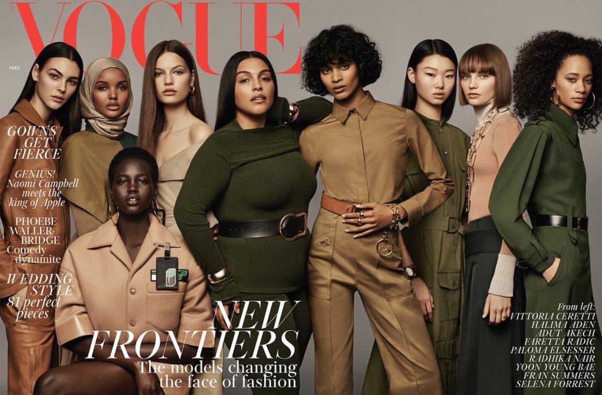 Model Diversity Featured On  British Vogue, May Issue 2018