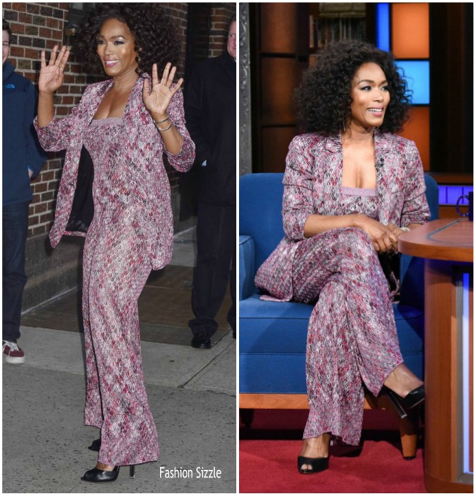 Angela Bassett In Missoni  @ The Late Show with Stephen Colbert