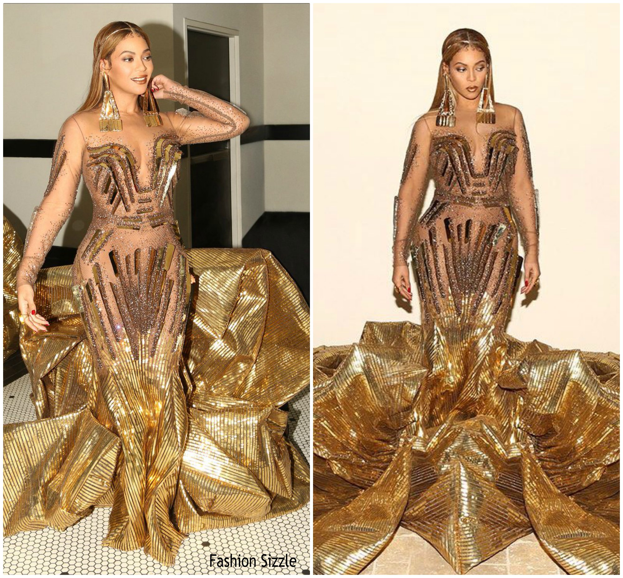 Beyonce Knowles In Falguni Shane Peacock @  WACO Theater’s 2nd Annual Wearable Art Gala