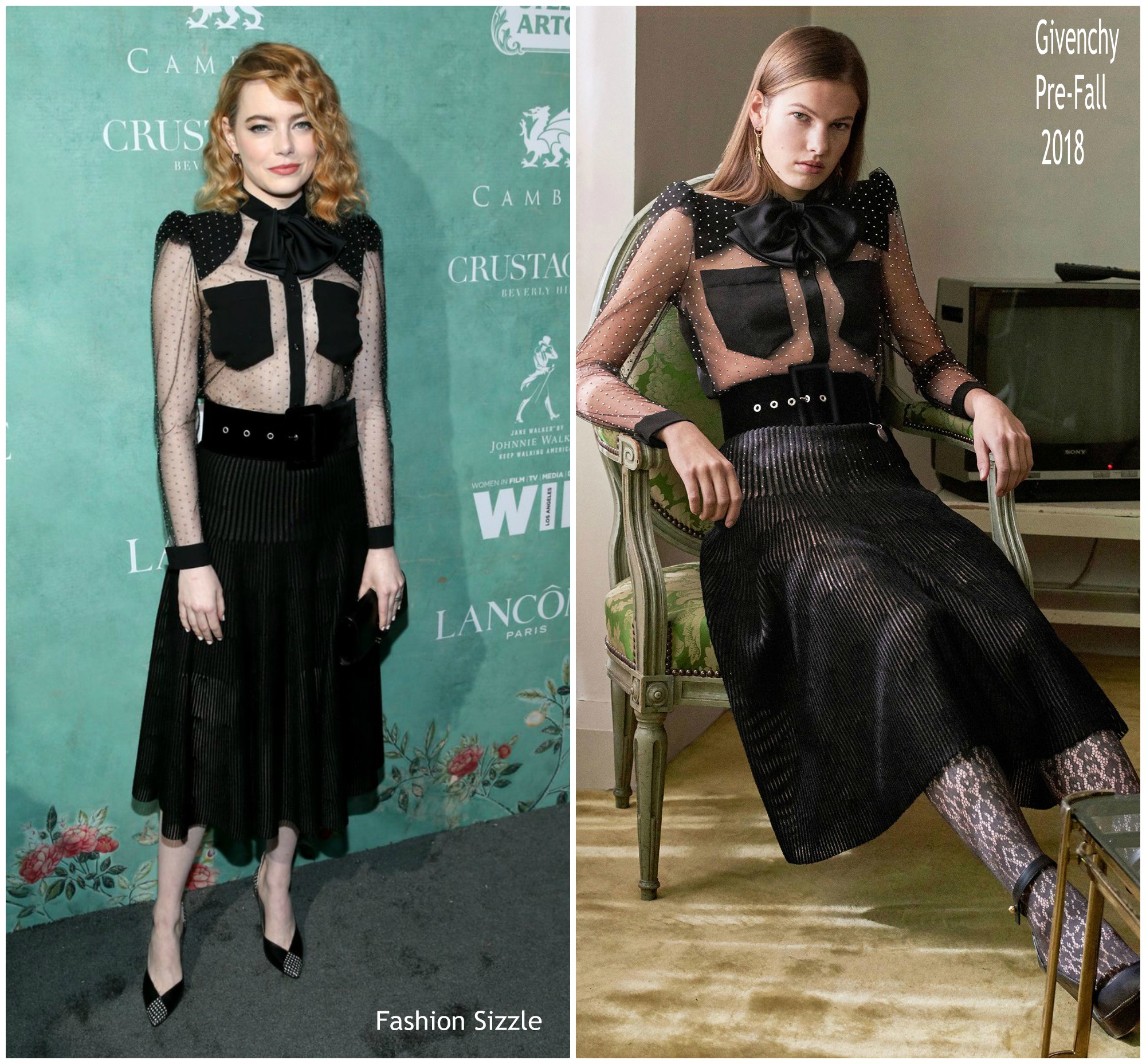 Emma Stone in Givenchy @ 11th Annual Women In Film Pre-Oscar Cocktail Party