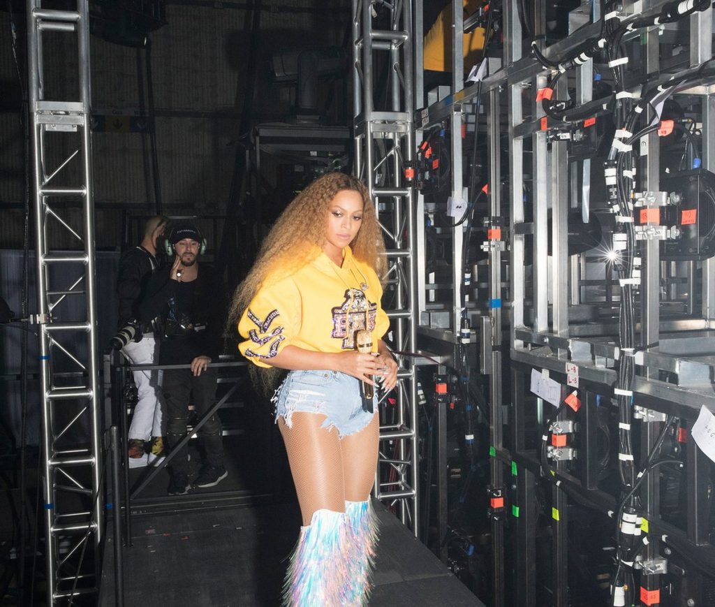 Beyonce Knowles In Custom Balmain @ Coachella - Fashionsizzle