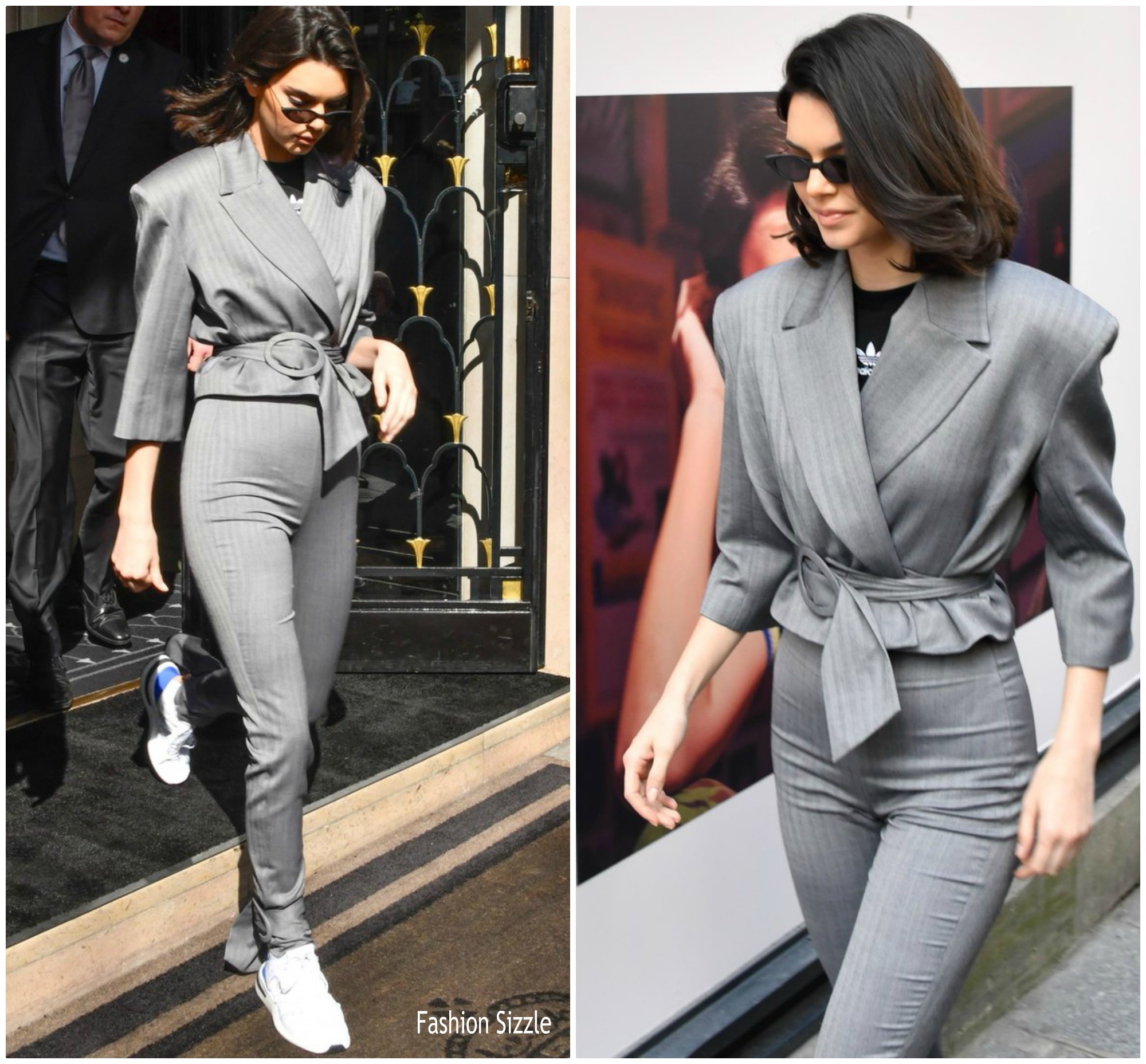 Kendall  Jenner  In Carmen March   leaving George V Hotel in Paris