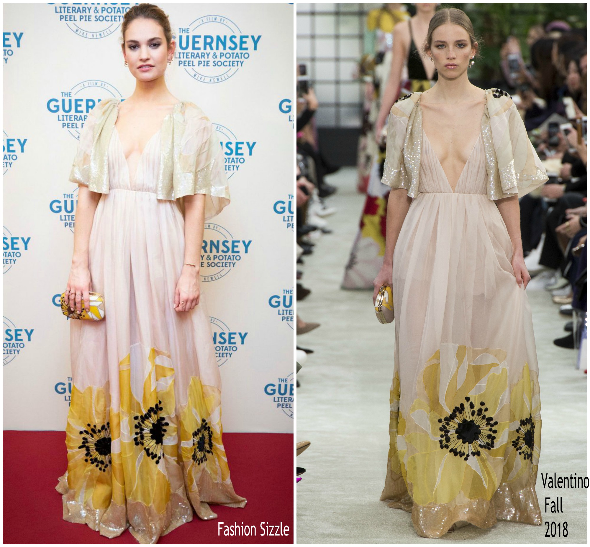 lily-james-in-valentino-the-guernsey-literary-potato-peel-pie-sciety-guernsey-premiere