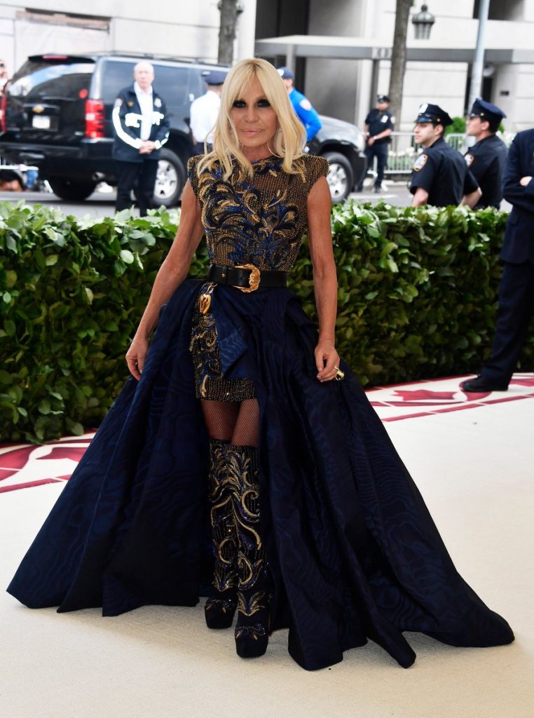 Donatella Versace In Versace @ 2018 Met Gala