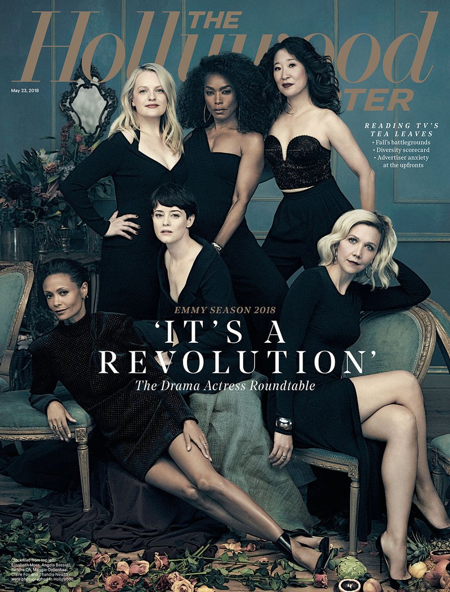 The Hollywood Reporter : Elisabeth Moss, Angela Bassett, Sandra Oh, Thandie Newton, Claire Foy and Maggie Gyllenhaal by Miller Mobley
