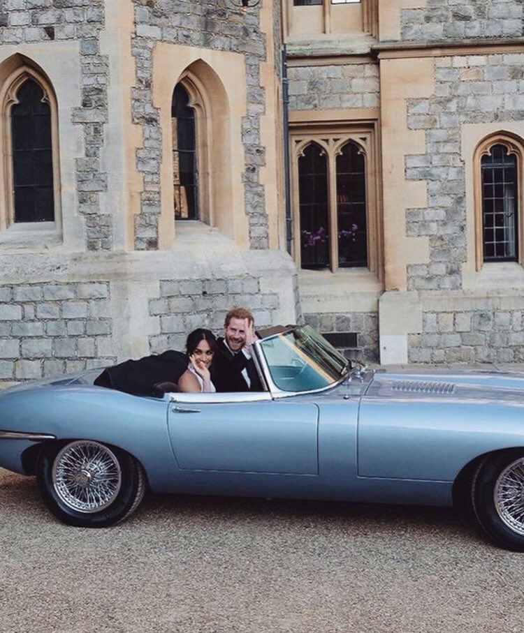 Meghan Markle In Stella McCartney @ Royal Wedding Reception To Prince Harry