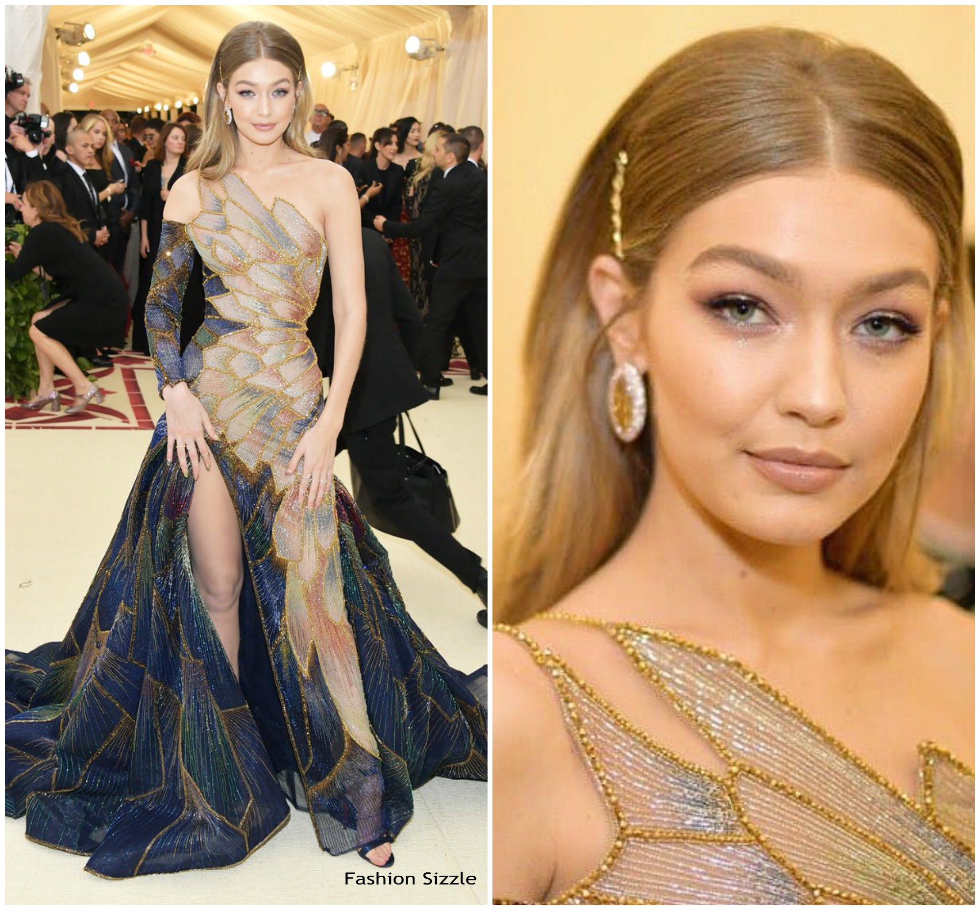 Gigi Hadid In Versace At 2018 Met Gala Fashionsizzle
