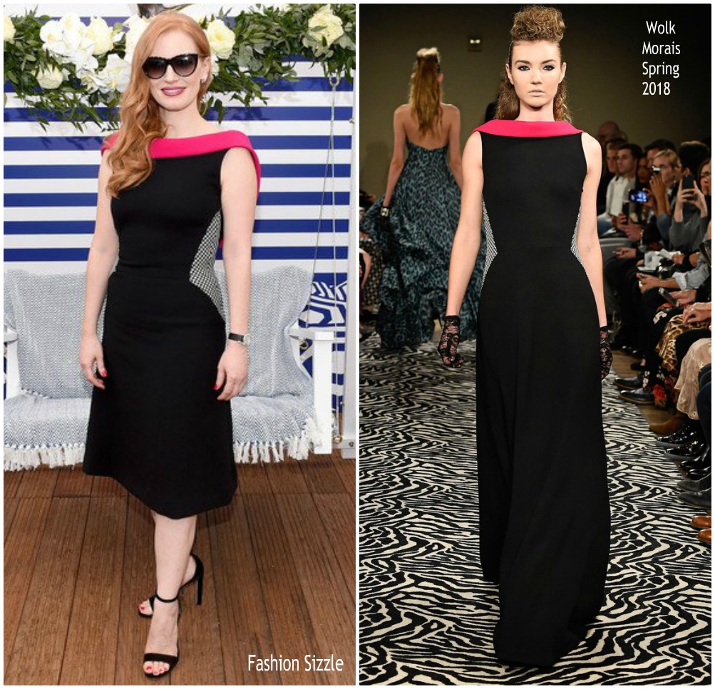 Jessica Chastain  In Wolk Morais   @ ‘355’ Cannes Film Festival Photocall