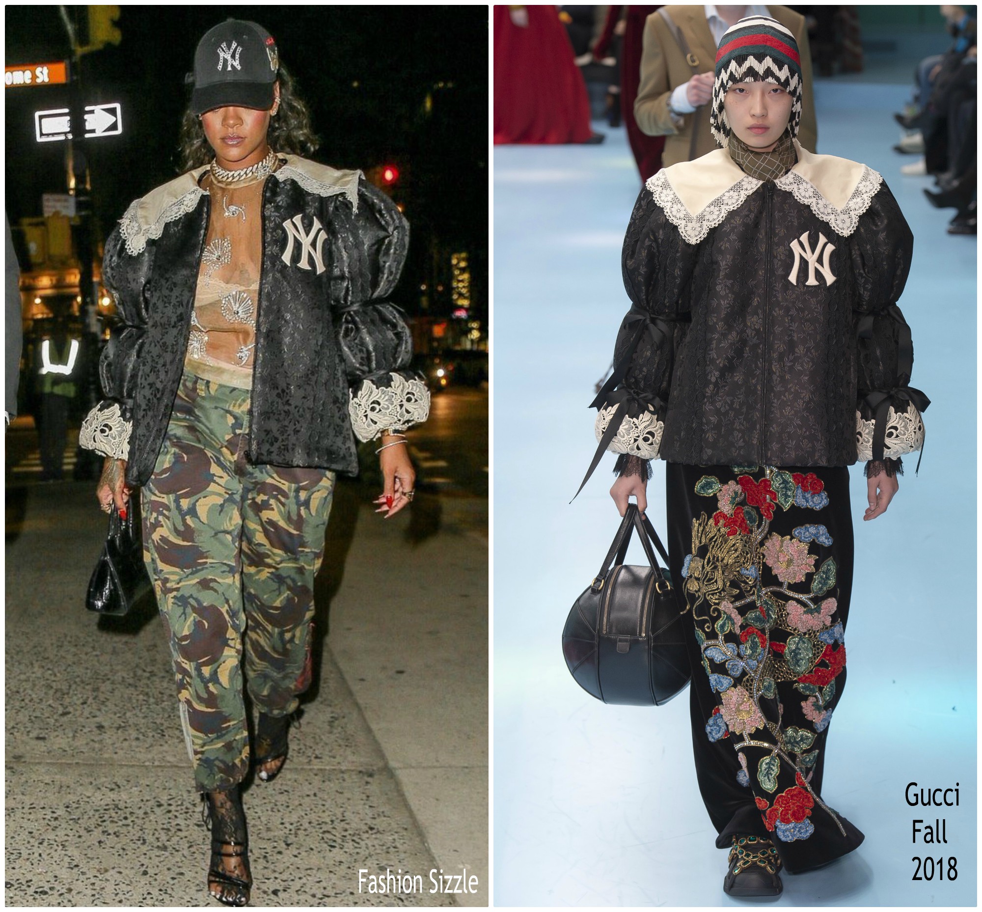 Rihanna In Gucci @ Gucci Store Opening In New York City