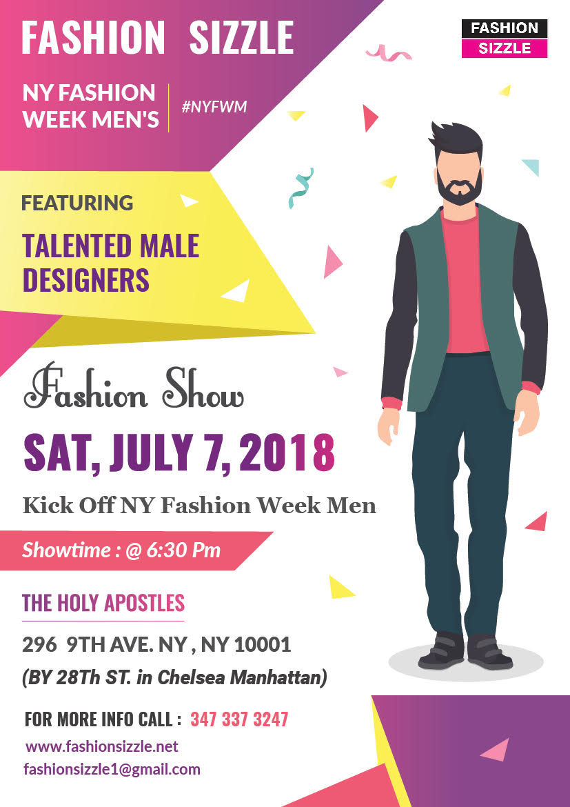 Fashion Sizzle NYFW Menswear Fashion Show 2018
