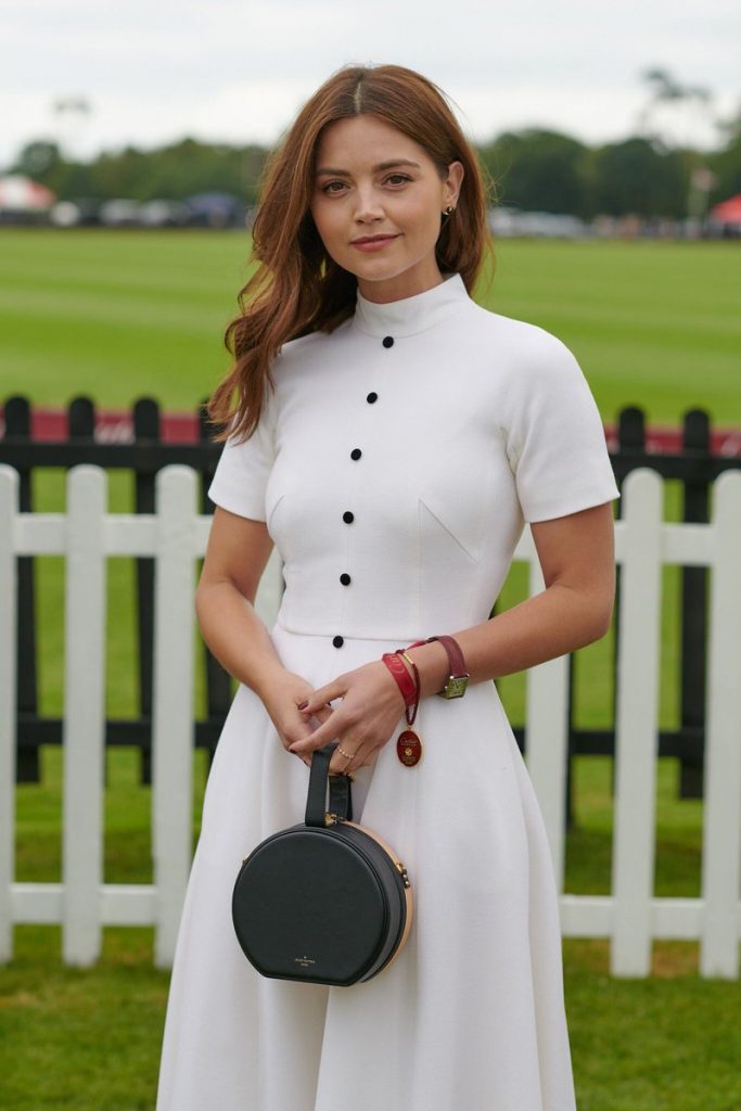 Jenna Coleman In Emilia Wickstead @ Cartier Queen’s Cup Polo