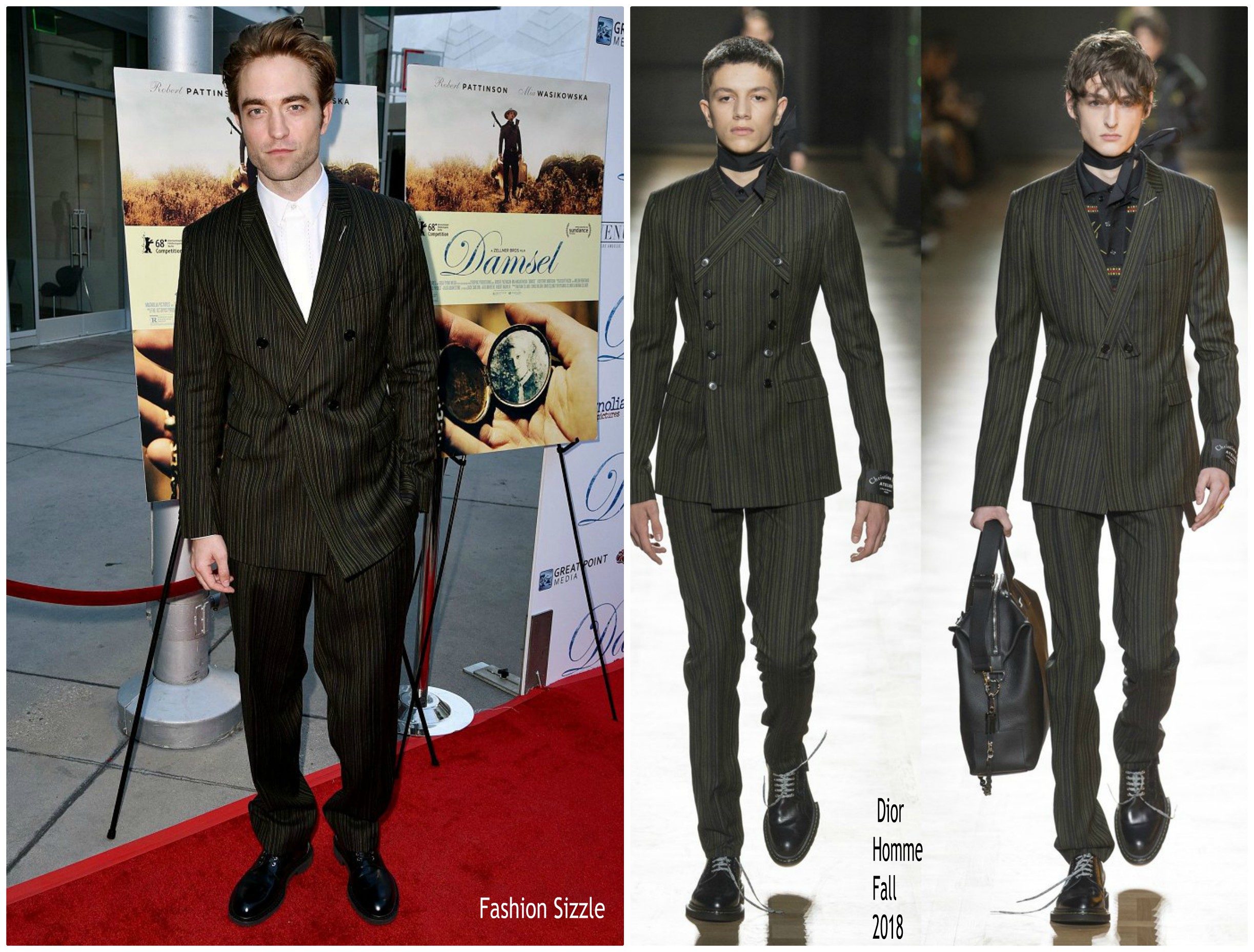 Robert Pattinson in Dior Homme  @ ‘Damsel’ LA Premiere