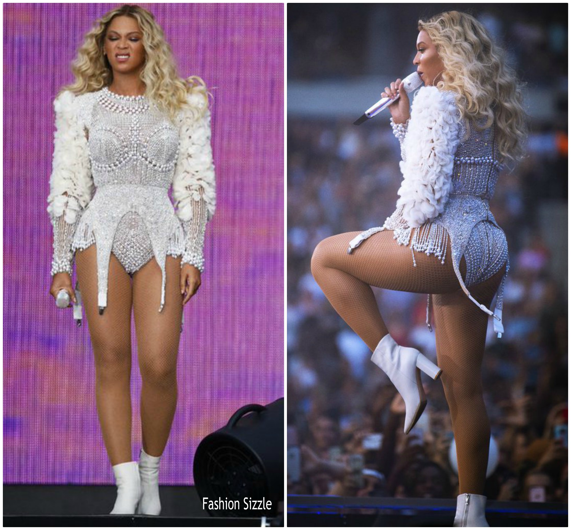 Beyonce Knowles In Balmain ‘On The Run II’ Tour Paris Fashionsizzle