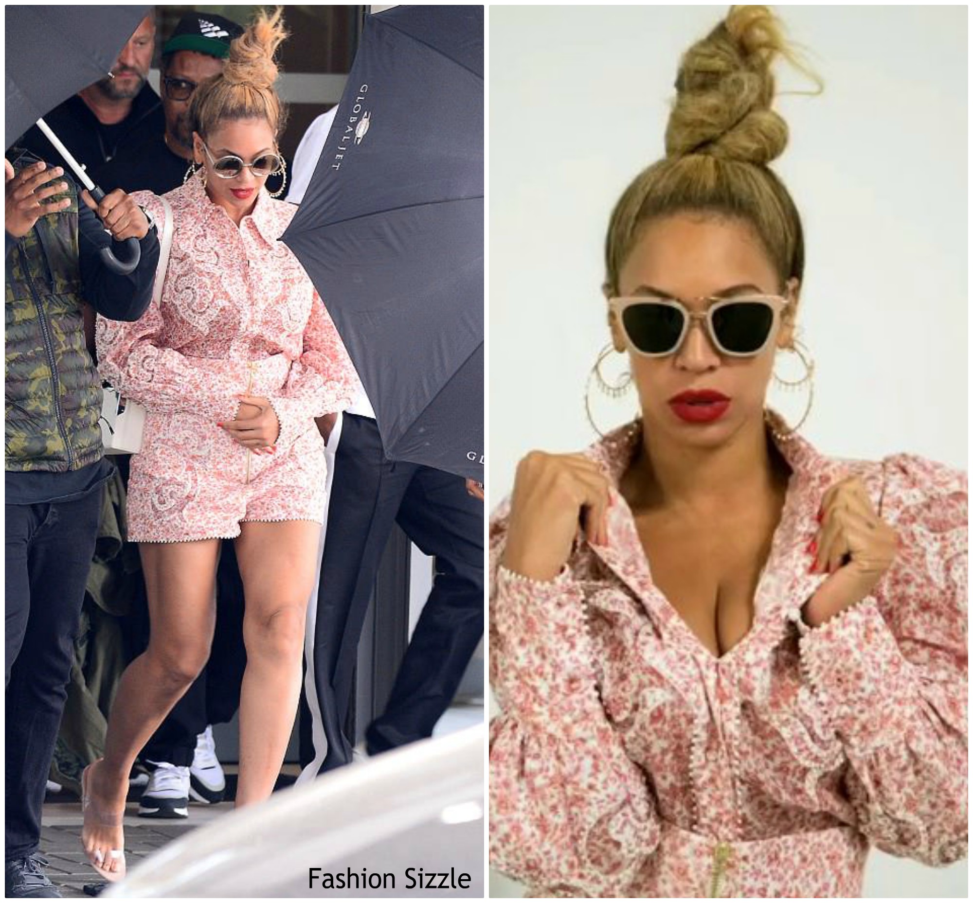 Beyonce Knowles In  Zimmermann On Private Jet