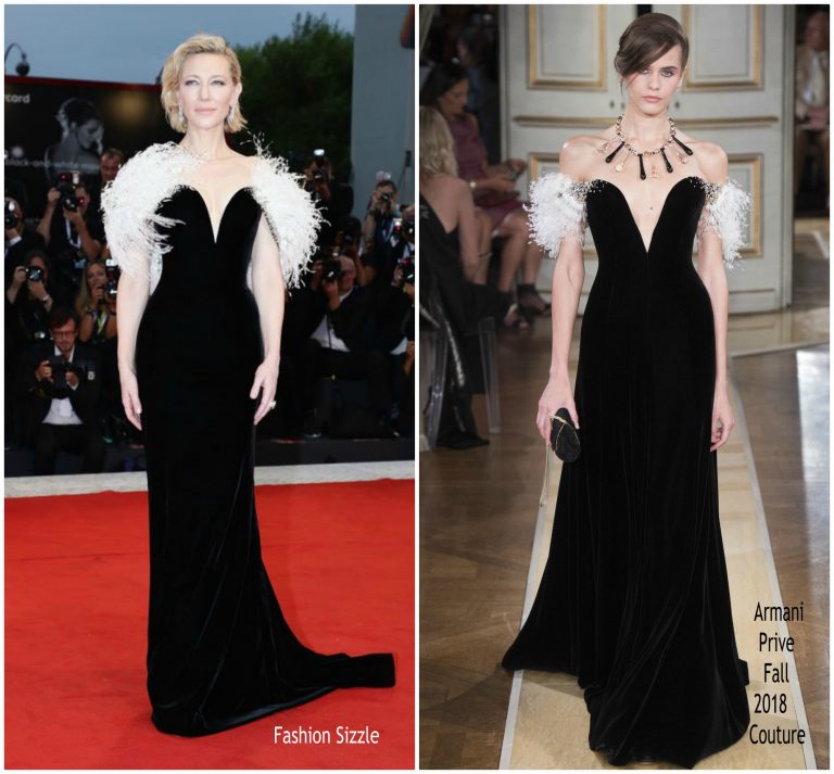 Cate Blanchett In Armani Privé @ ‘A Star Is Born’ Venice Film Festival ...