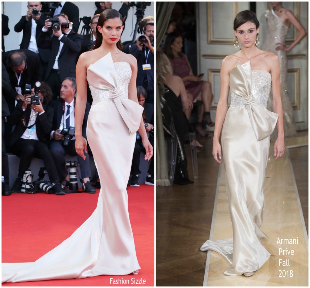 Sara Sampaio In Armani Privé @ ‘First Man’ Venice Film Festival ...