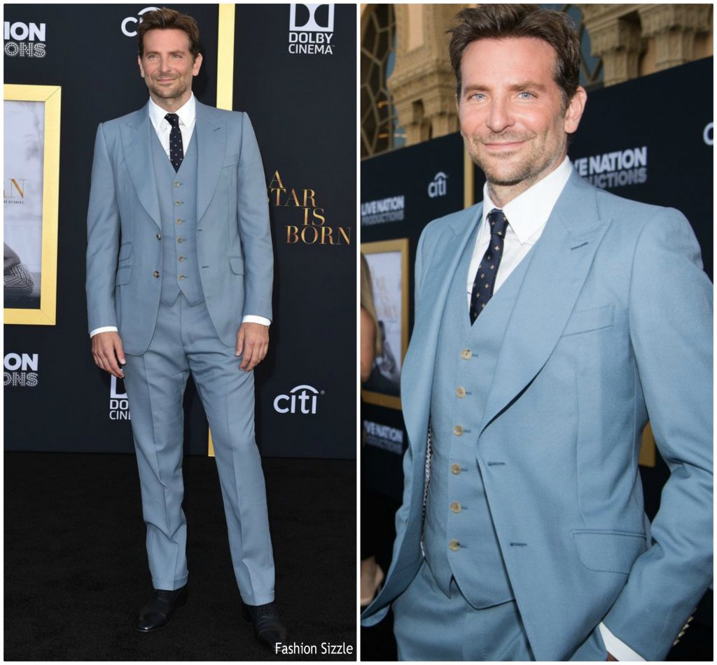Bradley Cooper In Gucci @ “A Star Is Born” LA Premiere