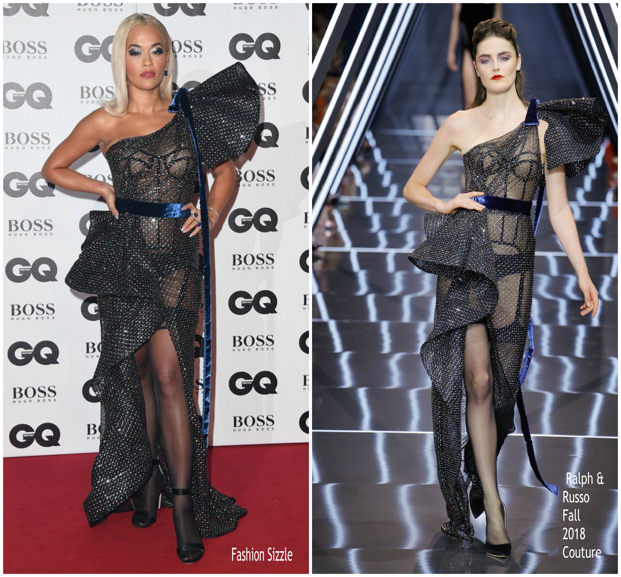 Rita Ora  In Ralph and Russo @  2018 GQ Men of the Year Awards in London