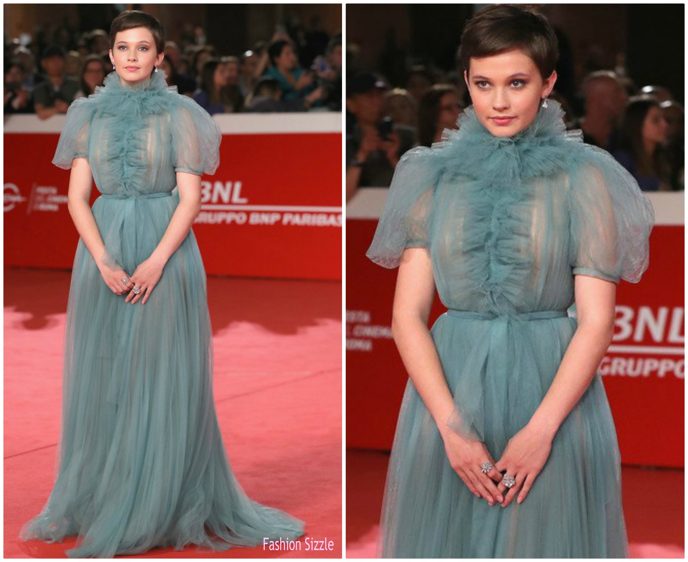 Cailee Spaeny In Valentino @ 'Bad Times at the El Royale' Rome Fi...