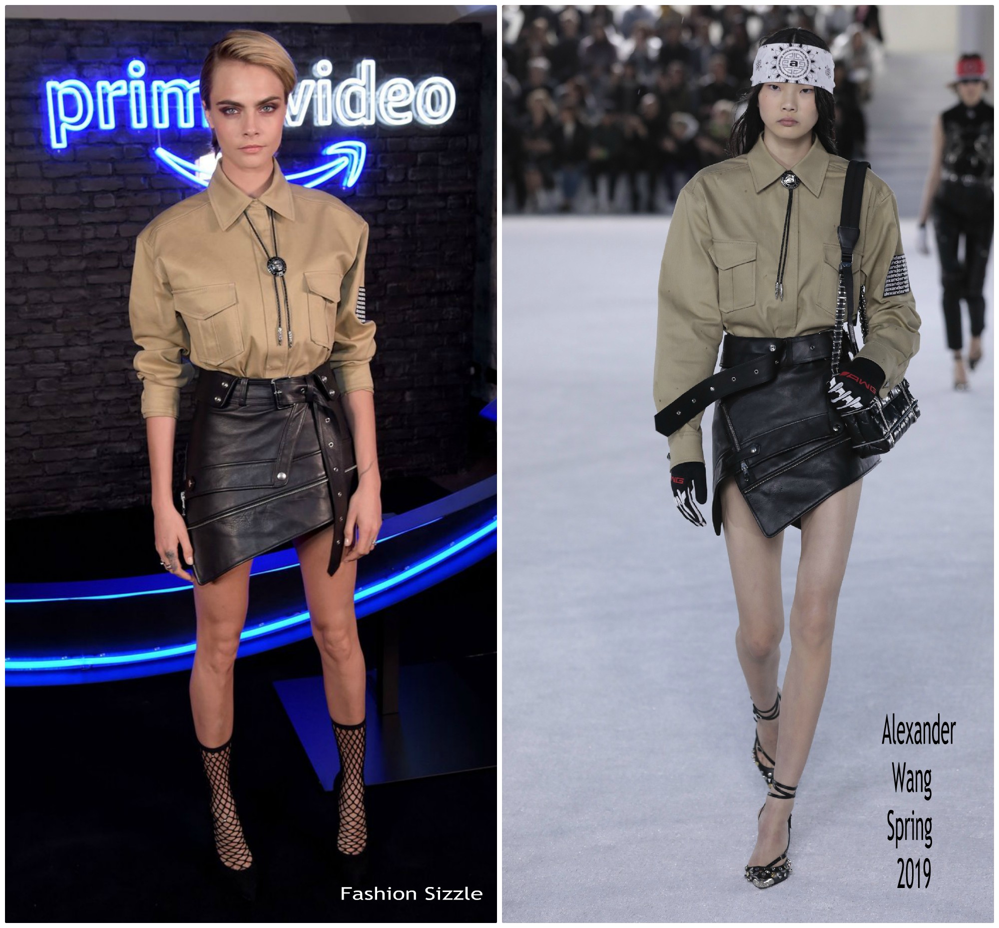 Cara Delevingne In Alexander Wang  @ Amazon Prime Video Europe Autumn Party