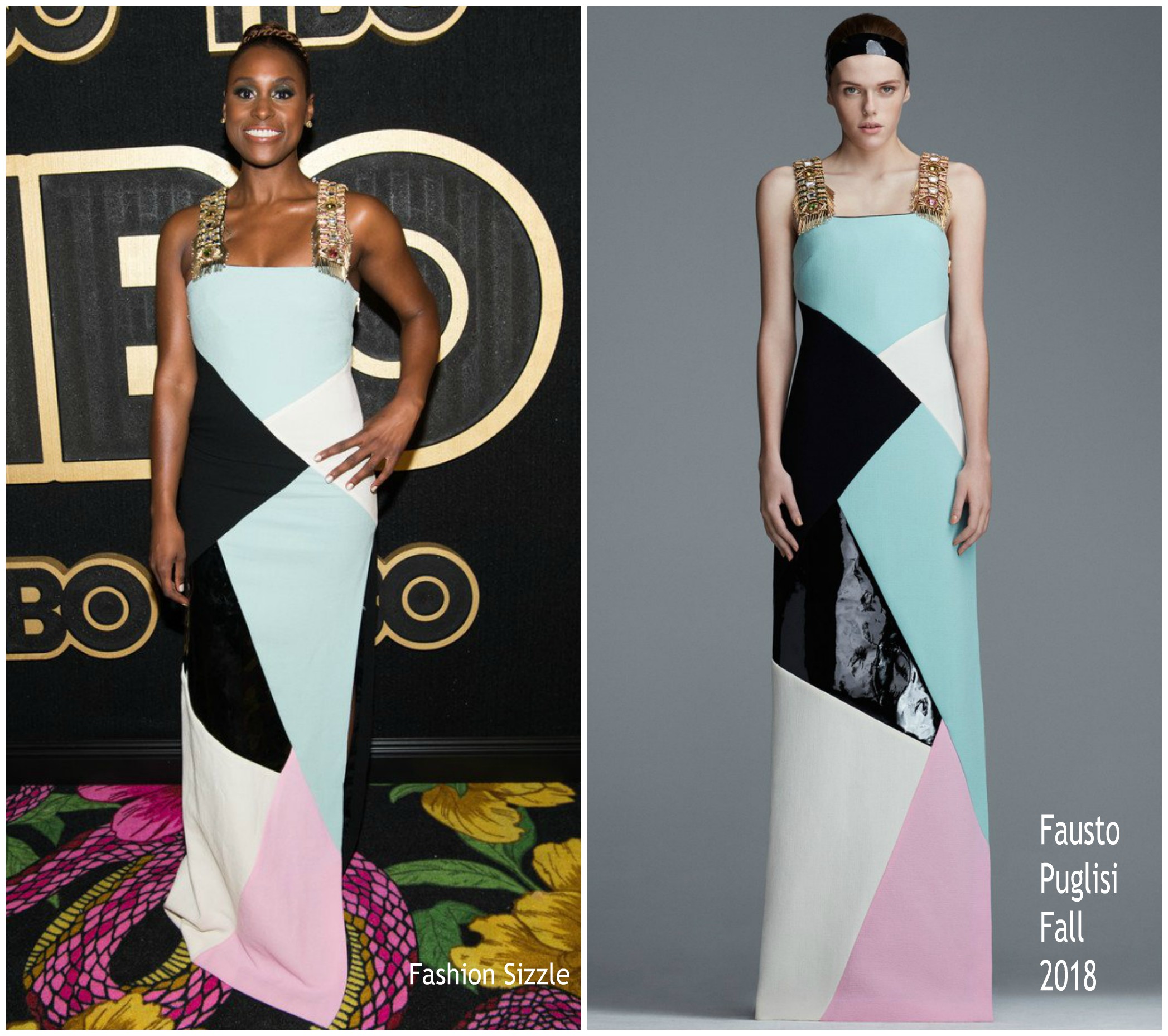 Issa Rae  In Fausto Puglisi  @ HBO’s Official 2018 Emmy After Party