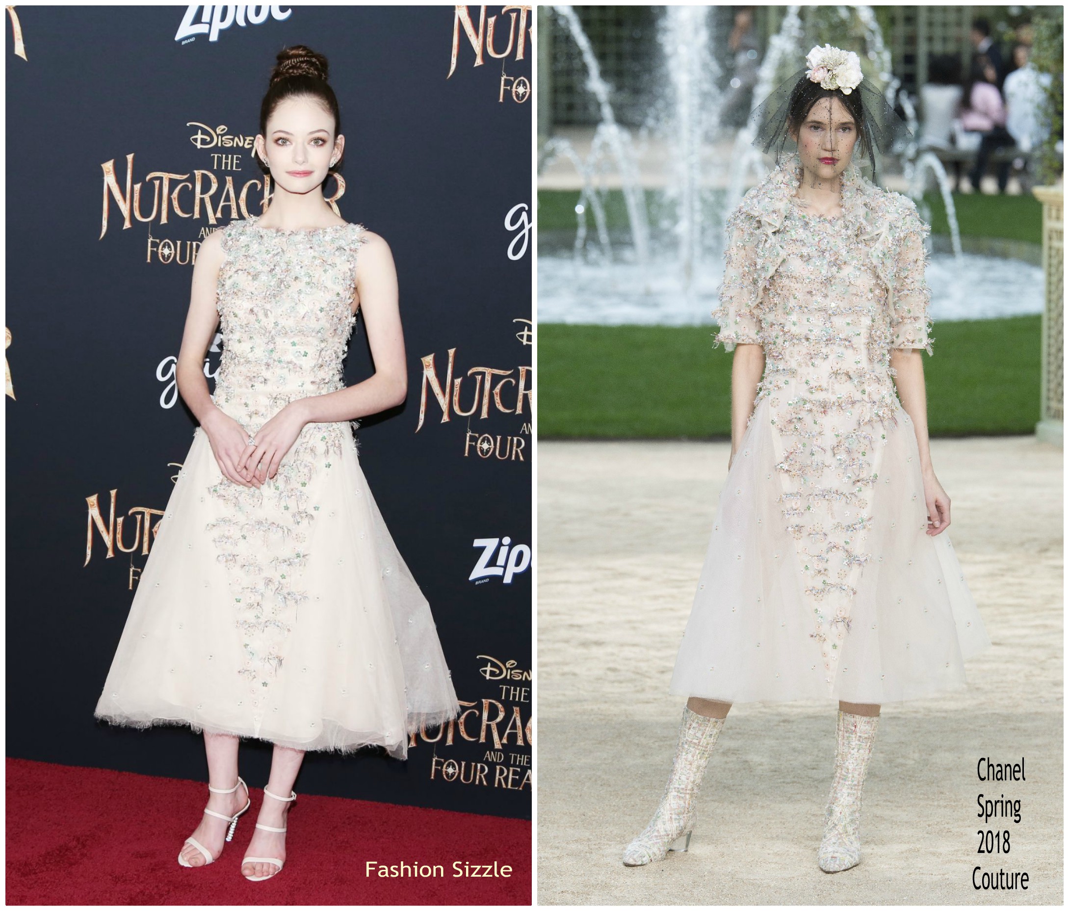 Makenzie Foy In Chanel Couture @ ” The Nutcracker And The Four Realms” Premiere
