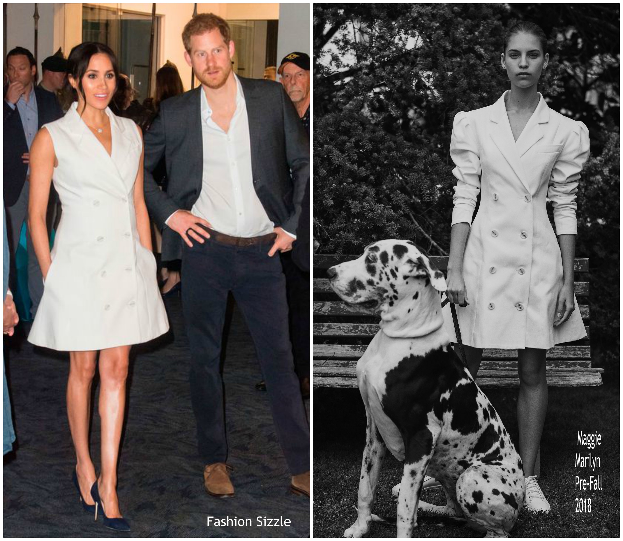 Meghan Markle , Duchess of Sussex In Maggie Marilyn  @ Courtney Creative