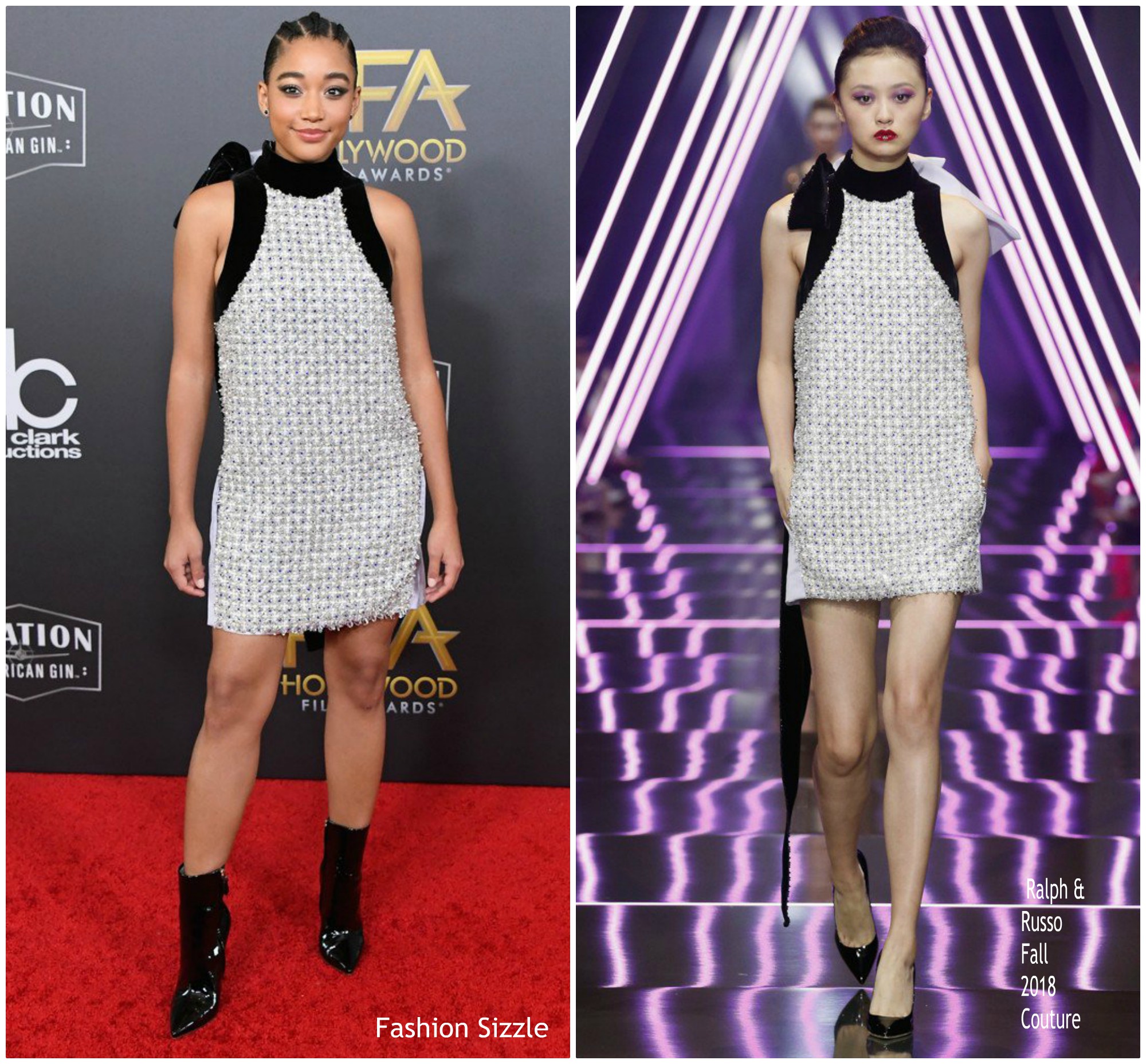 Amandla Stenberg In Ralph and Russo @ 2018 Hollywood Film Awards