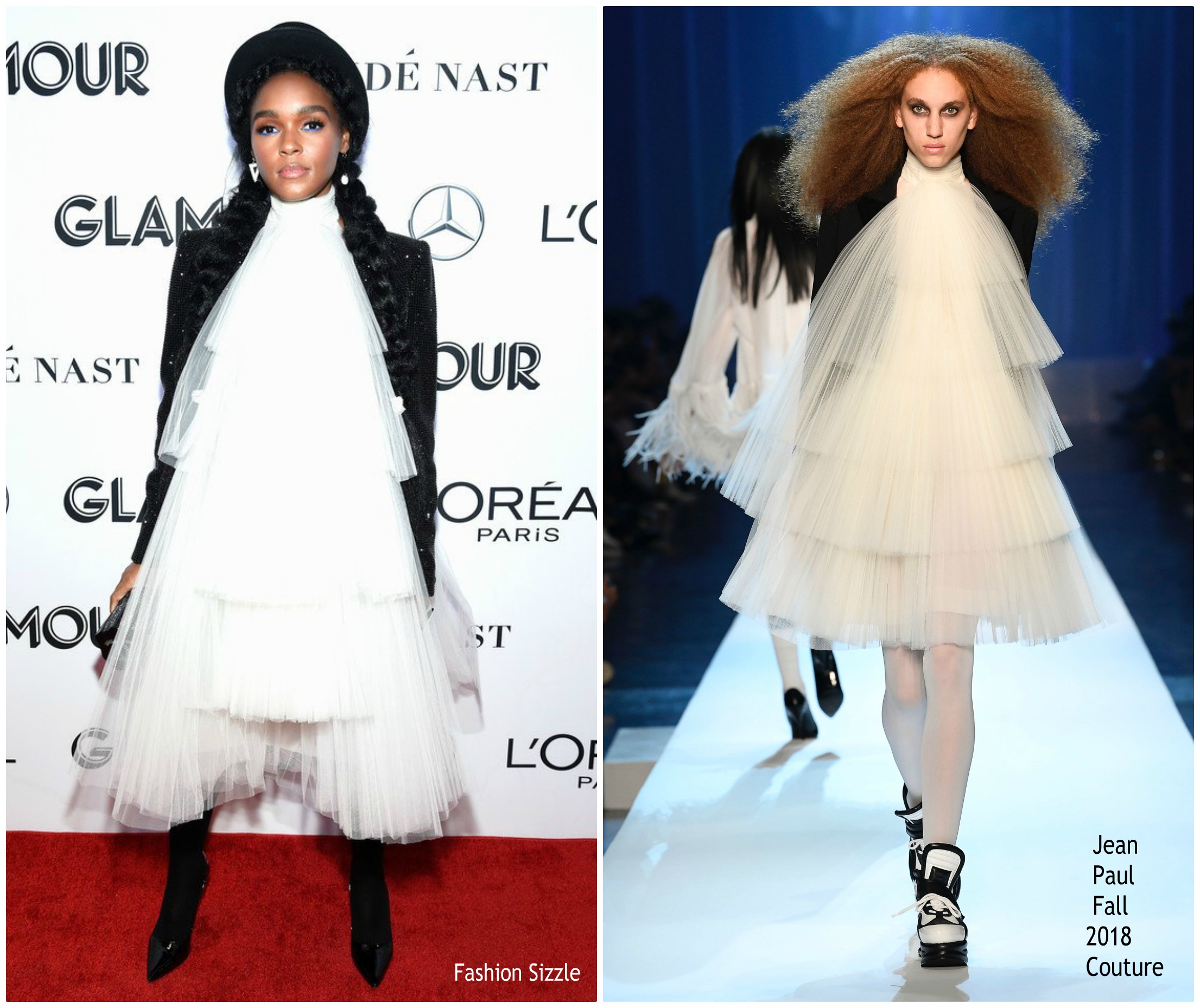 Janelle Monáe In Jean Paul Gaultier Haute Couture  @ 2018 Glamour Women of the Year Awards