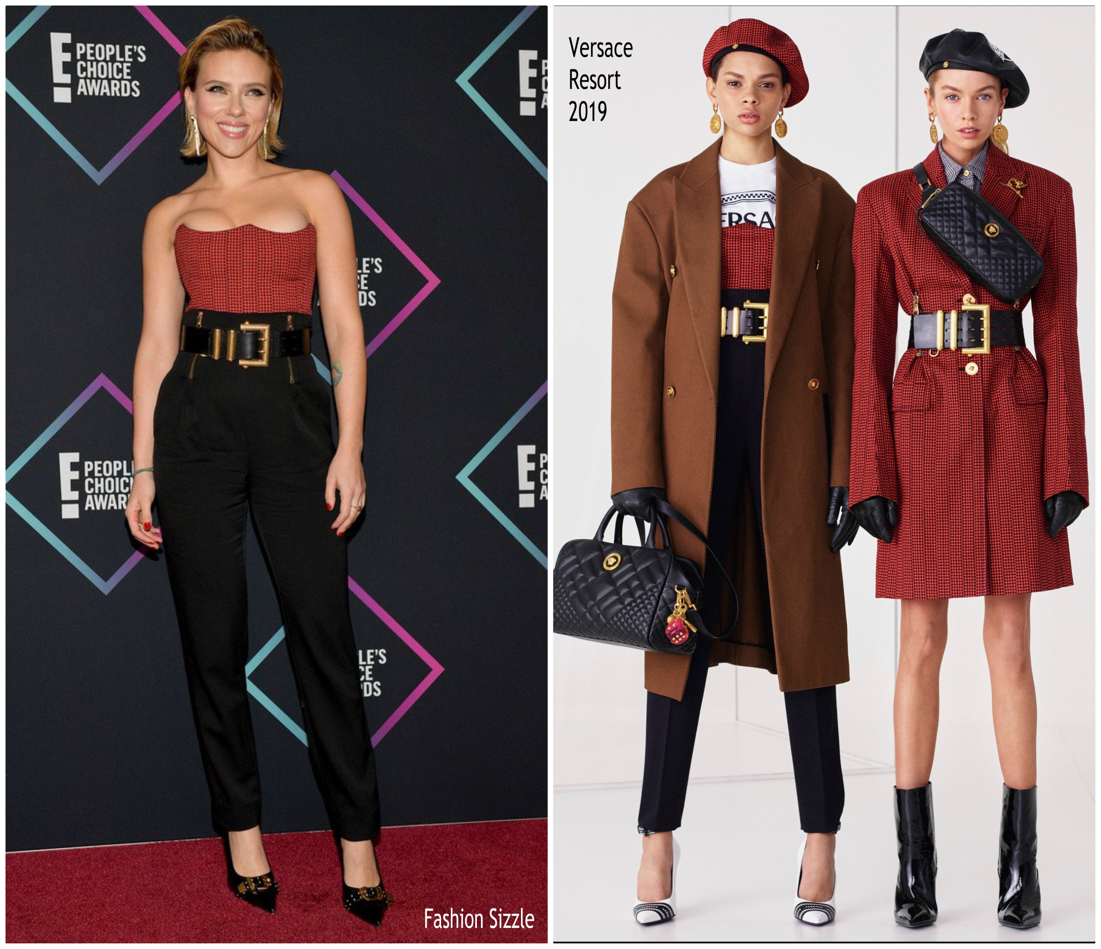 Scarlett Johansson In   Versace @  2018 People’s Choice Awards