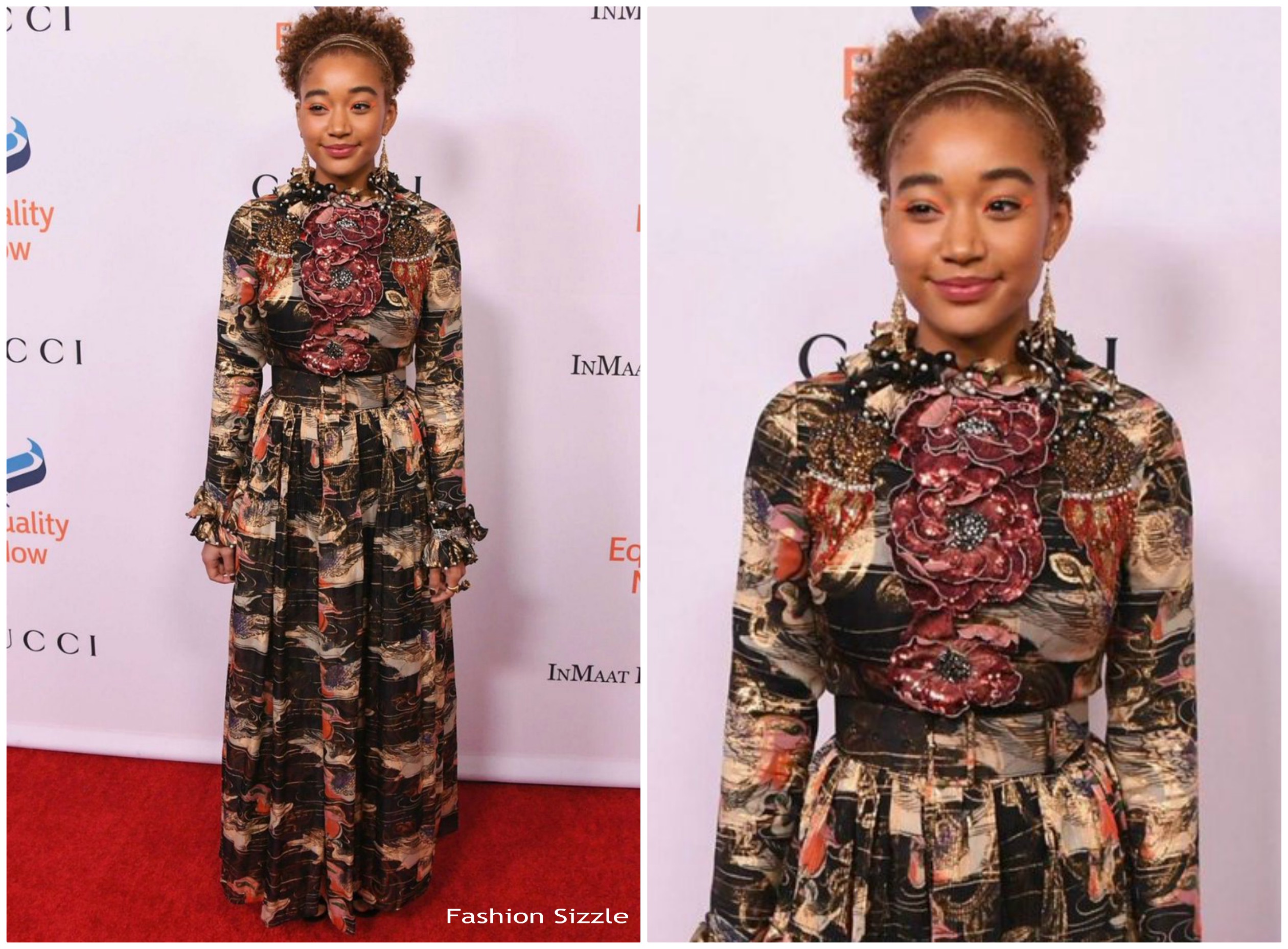 Amandla Stenberg In  Gucci  @ Equality Now’s Make Equality Reality Gala 2018