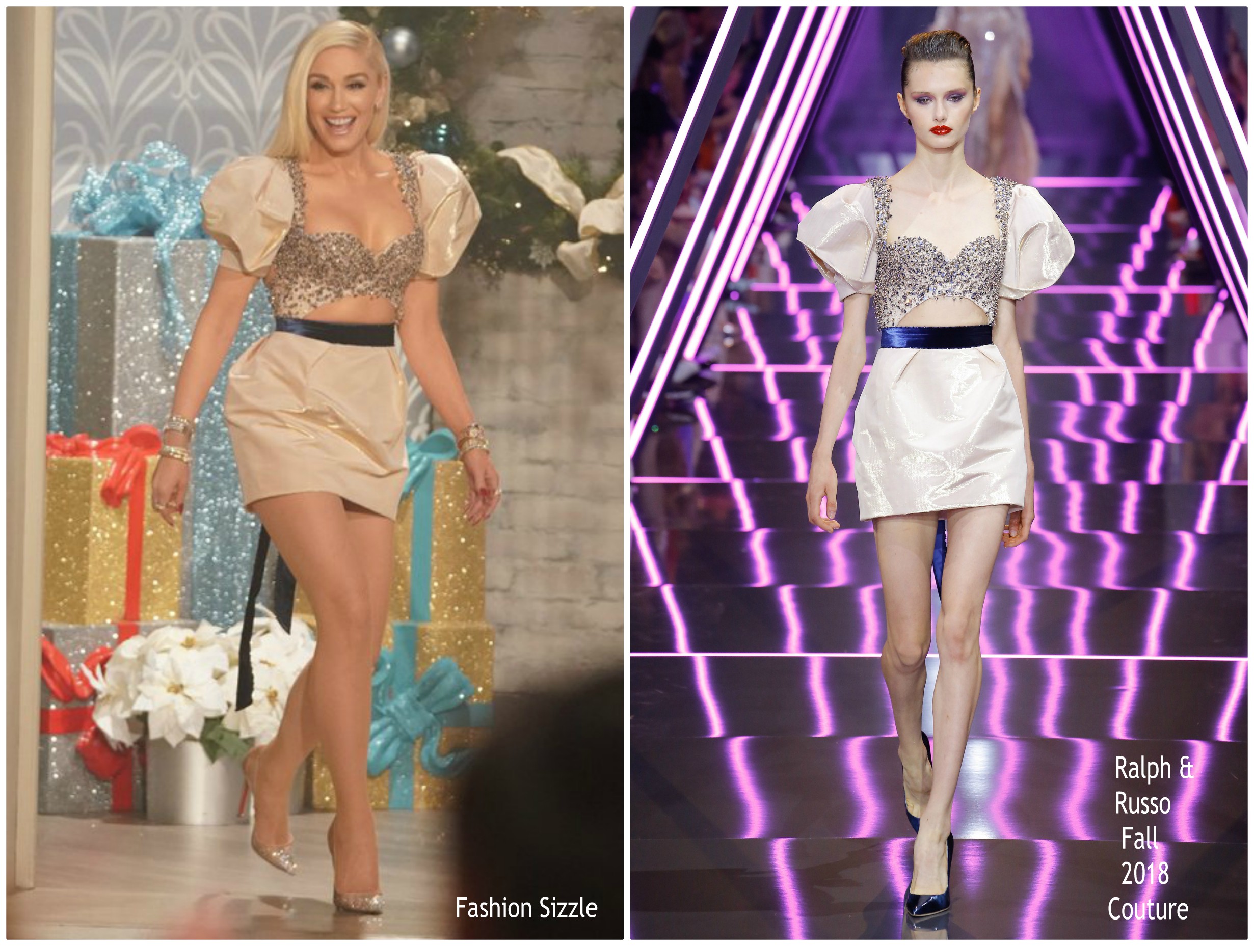 Gwen Stefani In Ralph & Russo Couture @ The Talk