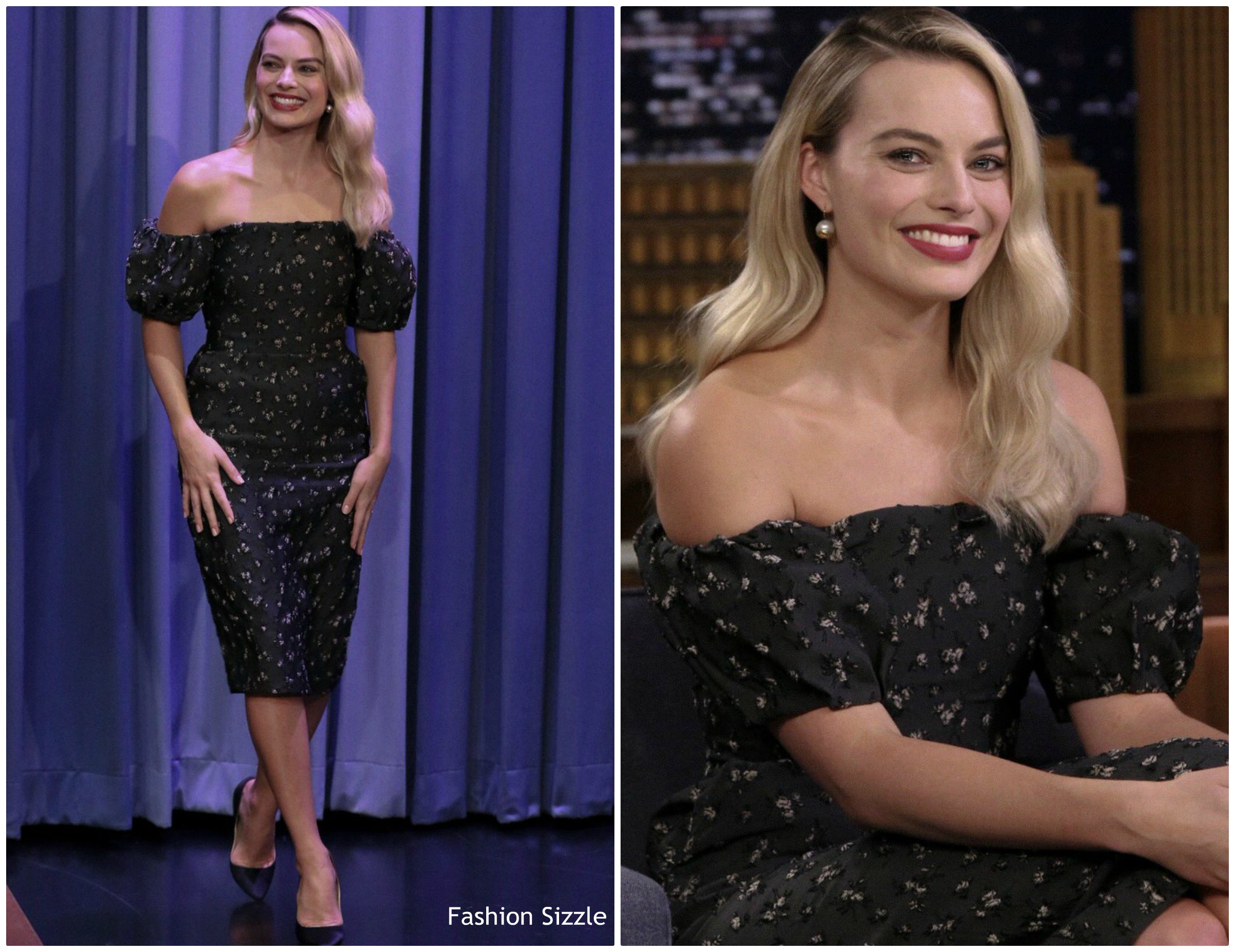Margot Robbie In Brock Collection @  The Tonight Show Starring Jimmy Fallon