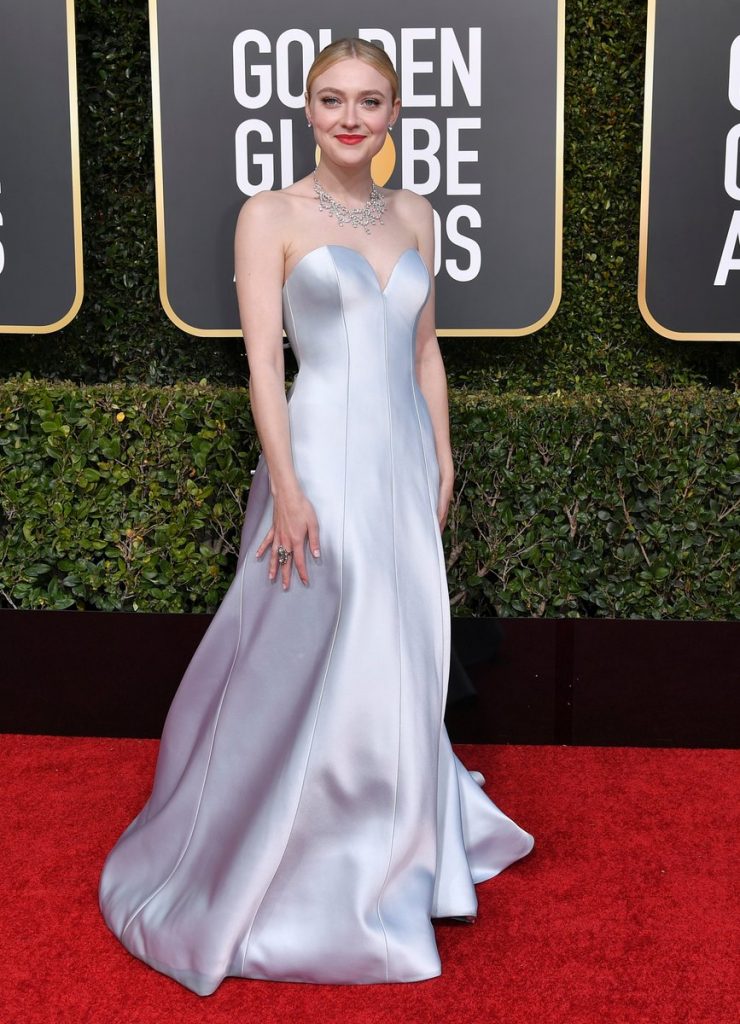 Dakota Fanning In Armani Prive @ 2019 Golden Globe Awards