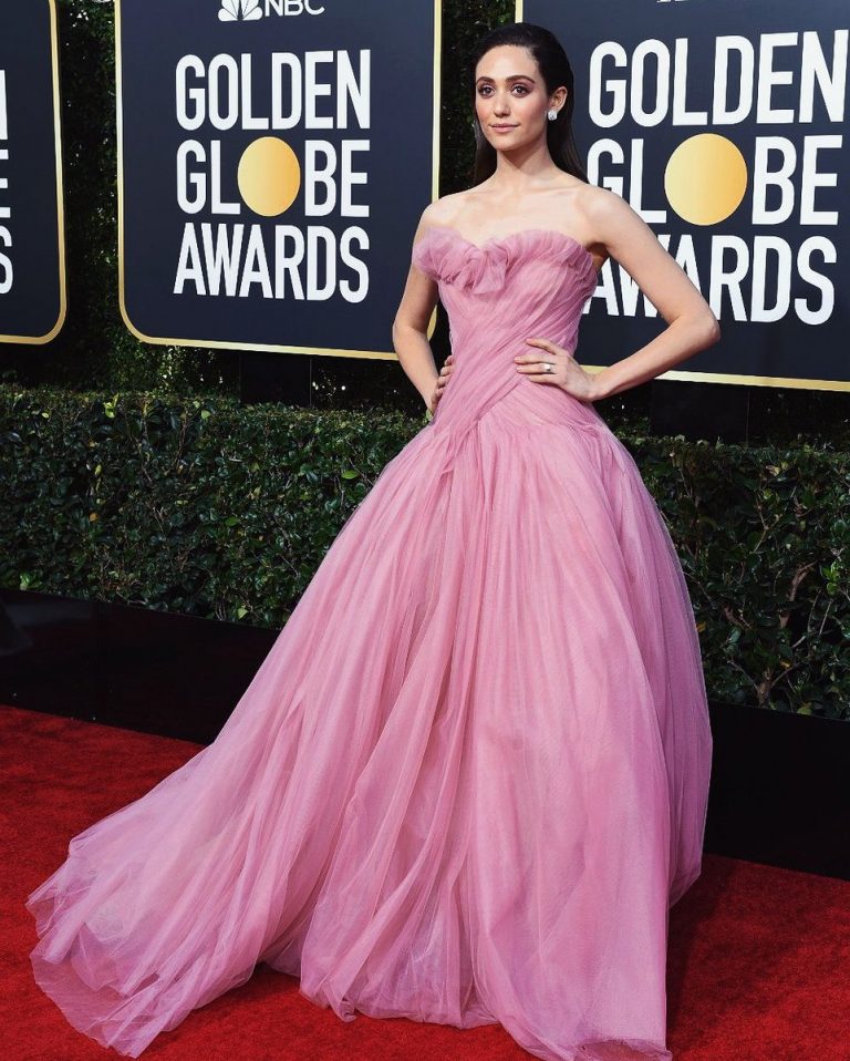Emmy Rossum In Monique Lhuillier @ 2019 Golden Globe Awards