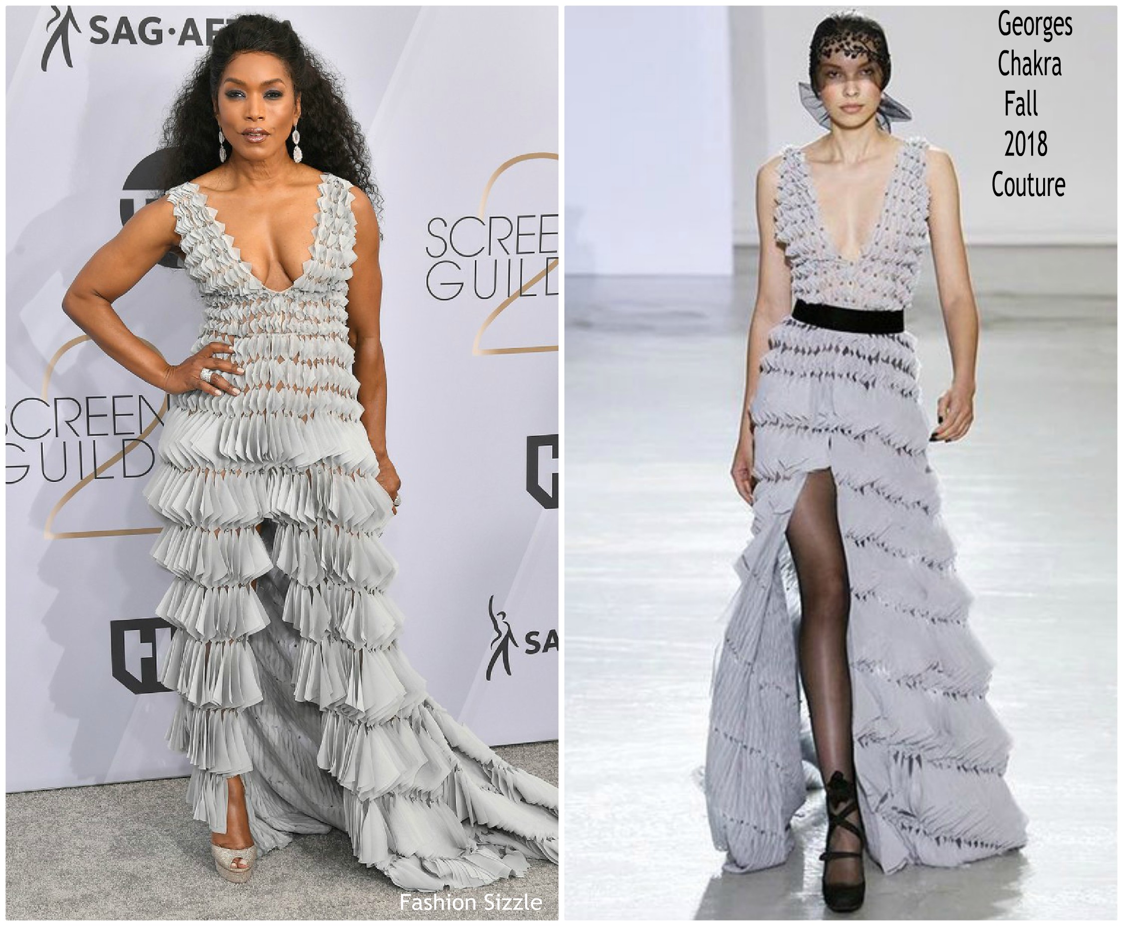 Angela Bassett In Georges Chakra Couture @ 2019 SAG Awards
